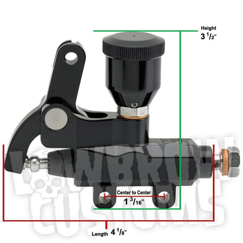 Black Wire / Cable Operated Master Cylinder With Reservoir - Image 4