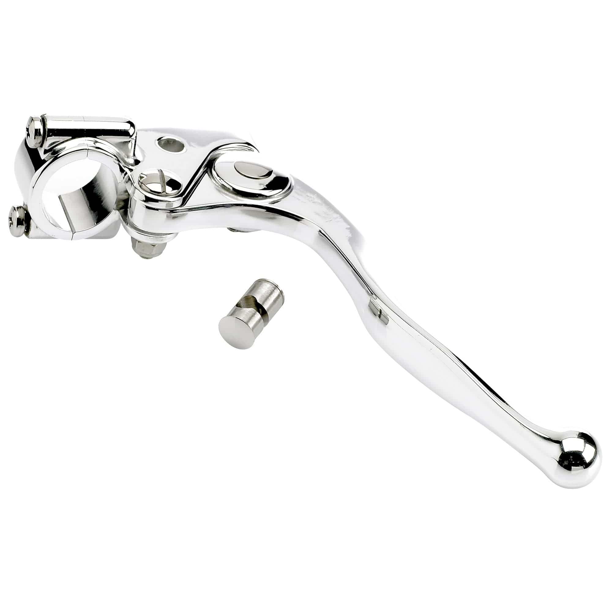 Classic 1 inch Brake Lever Polished Aluminum - Image 2