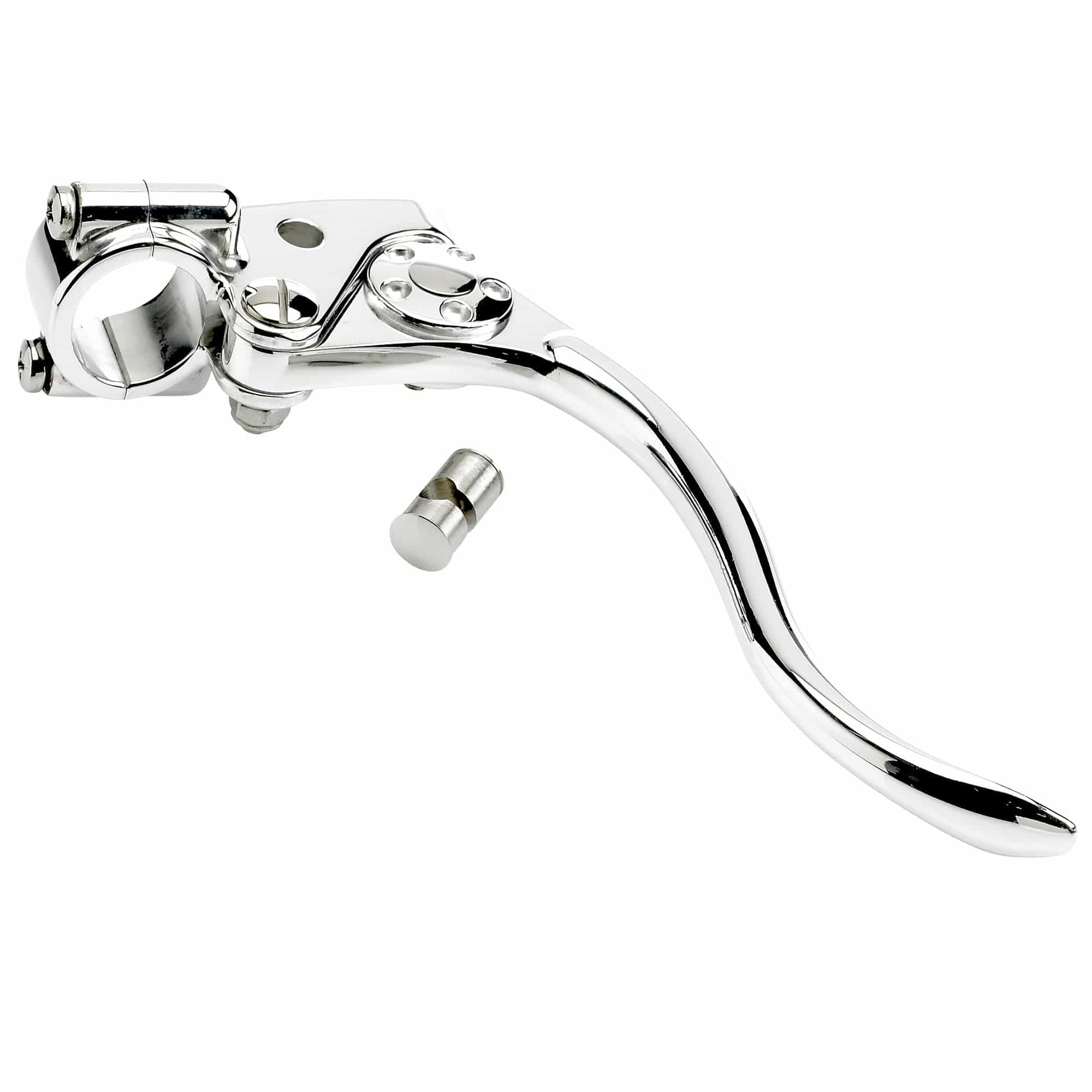 DeLuxe 1 inch Brake Lever Polished Aluminum - Image 2