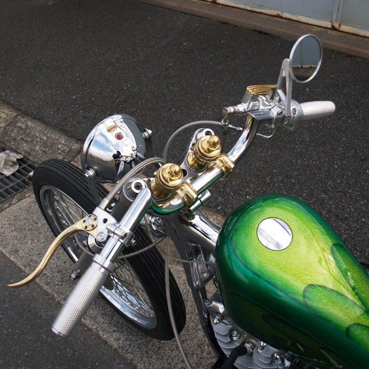 DeLuxe 1 inch Clutch Lever Polished Aluminum & Brass - Image 5
