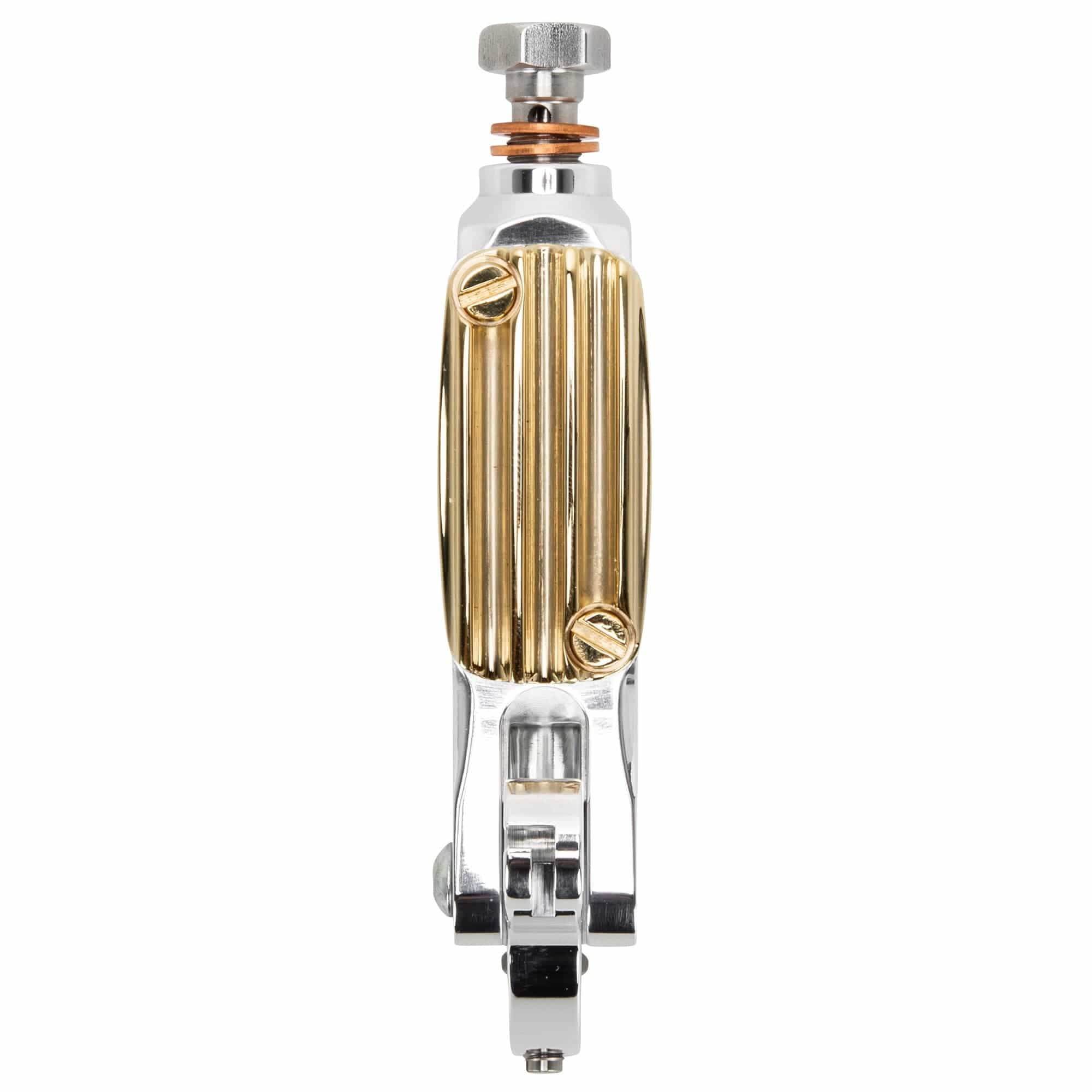 Deluxe Polished and Brass Wire / Cable Operated Master Cylinder With Reservoir - Image 4