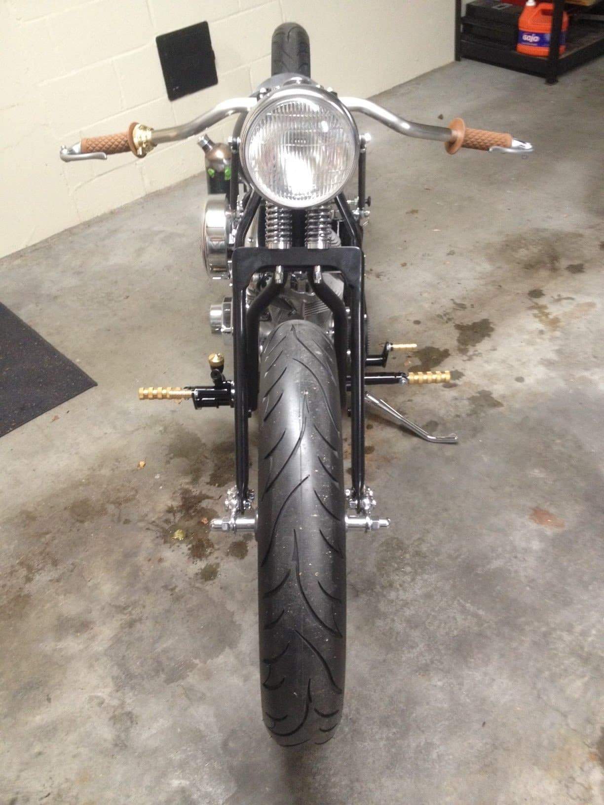 Inverted Bar End Control Lever- Raw Brass- Brake or Clutch - Image 3
