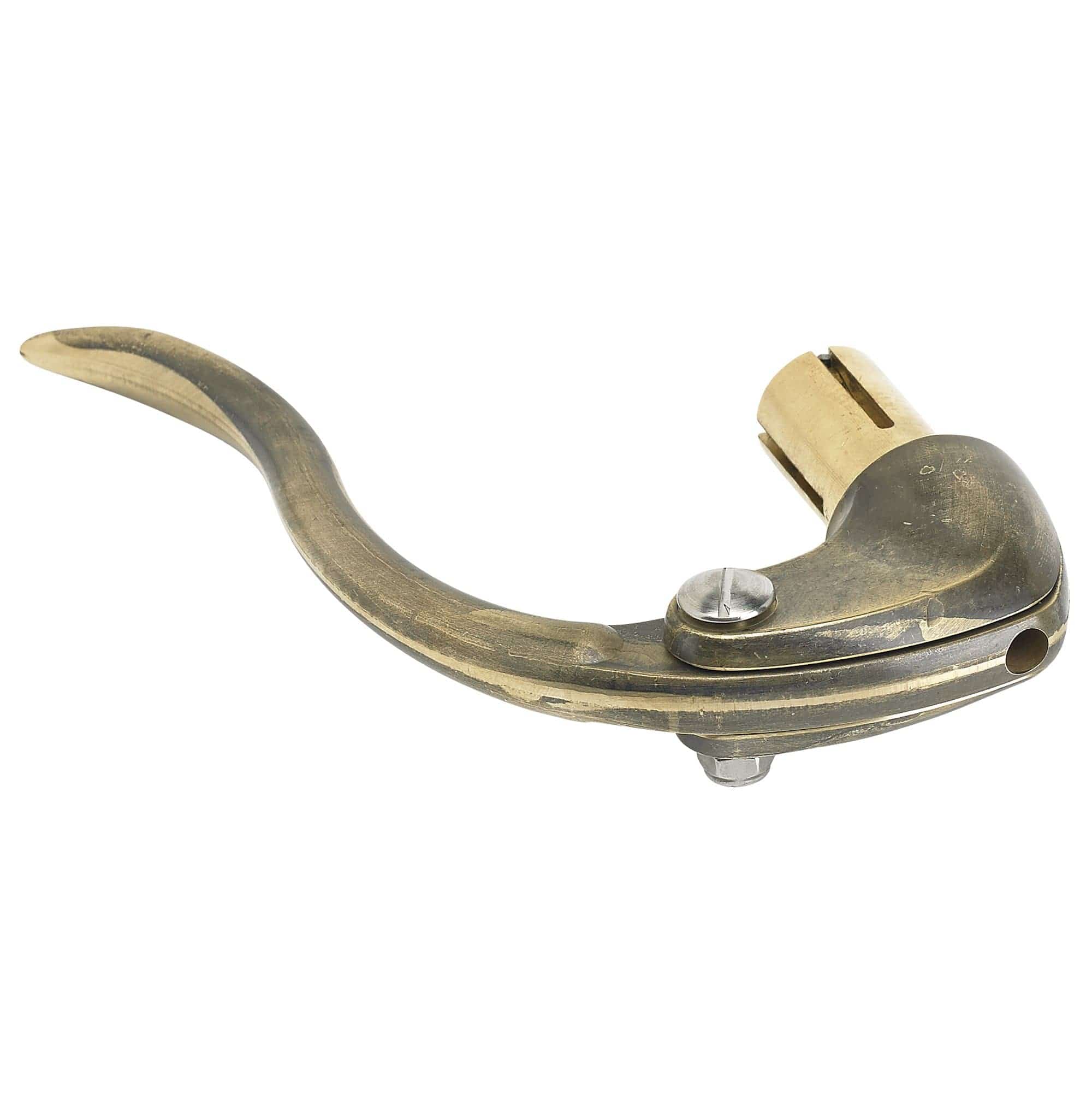 Inverted Bar End Control Lever- Raw Brass- Brake or Clutch - Image 6