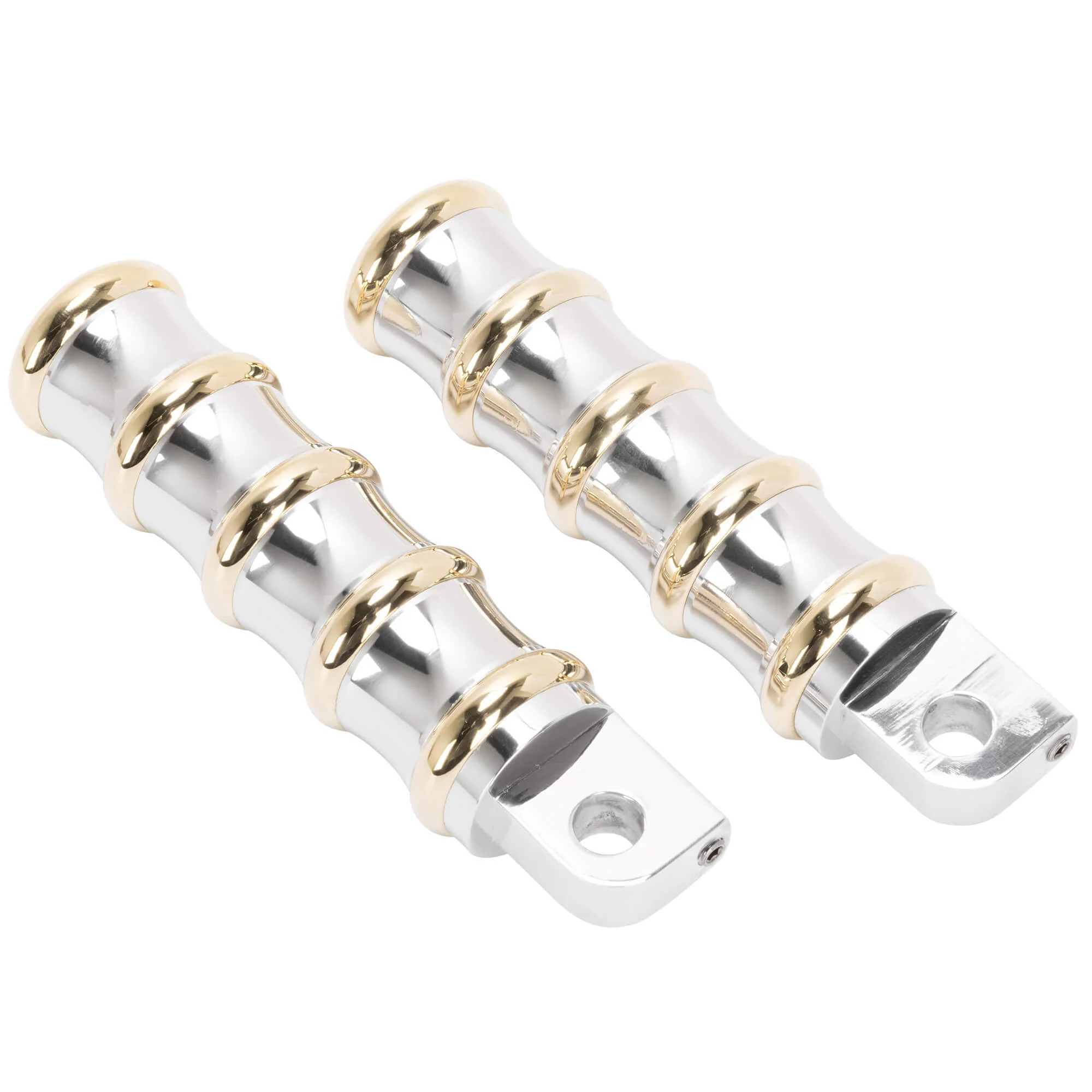 Vintage Line Foot Pegs - Auminum & Brass - Image 2