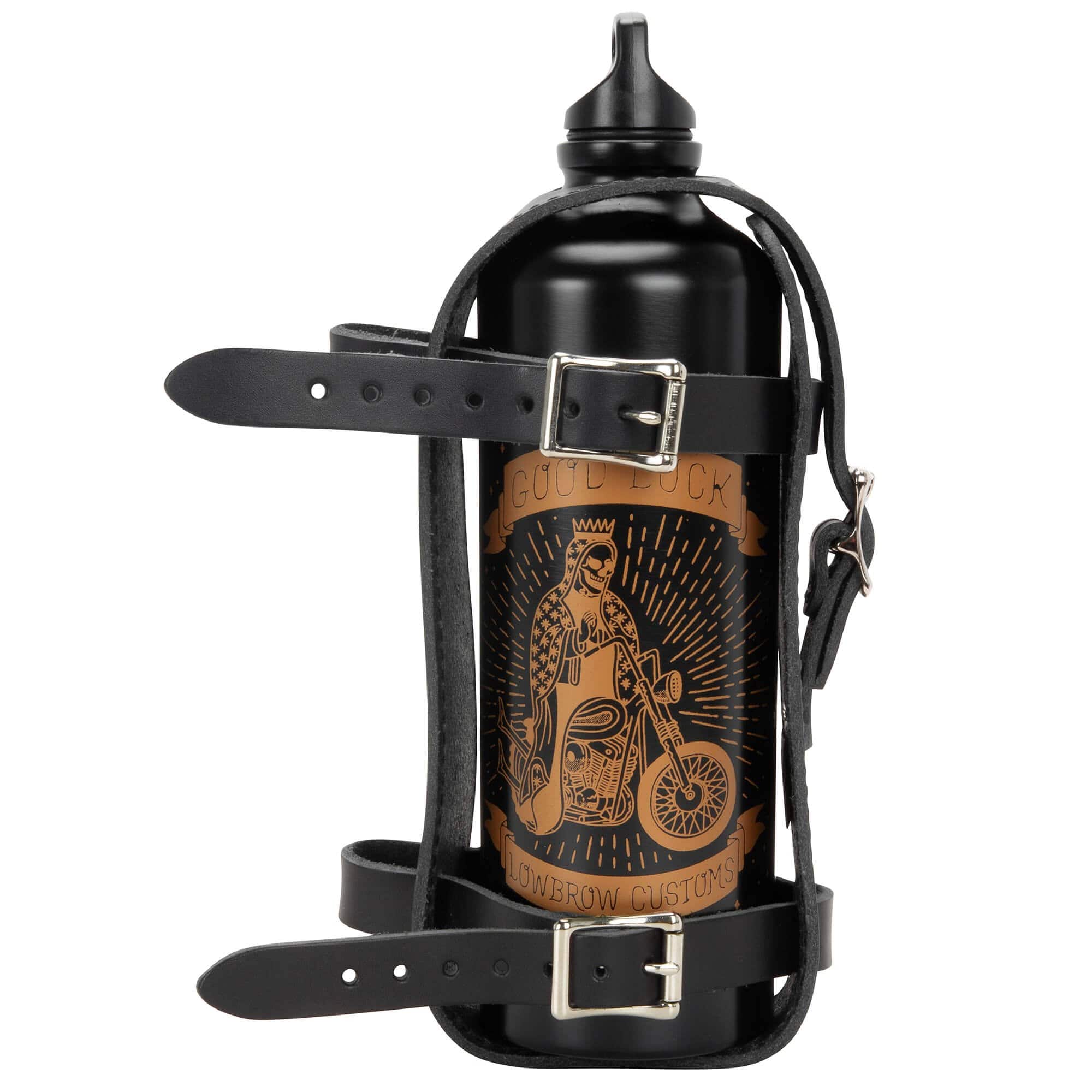 Leather Fuel Reserve Bottle Carrier - Black - Image 11