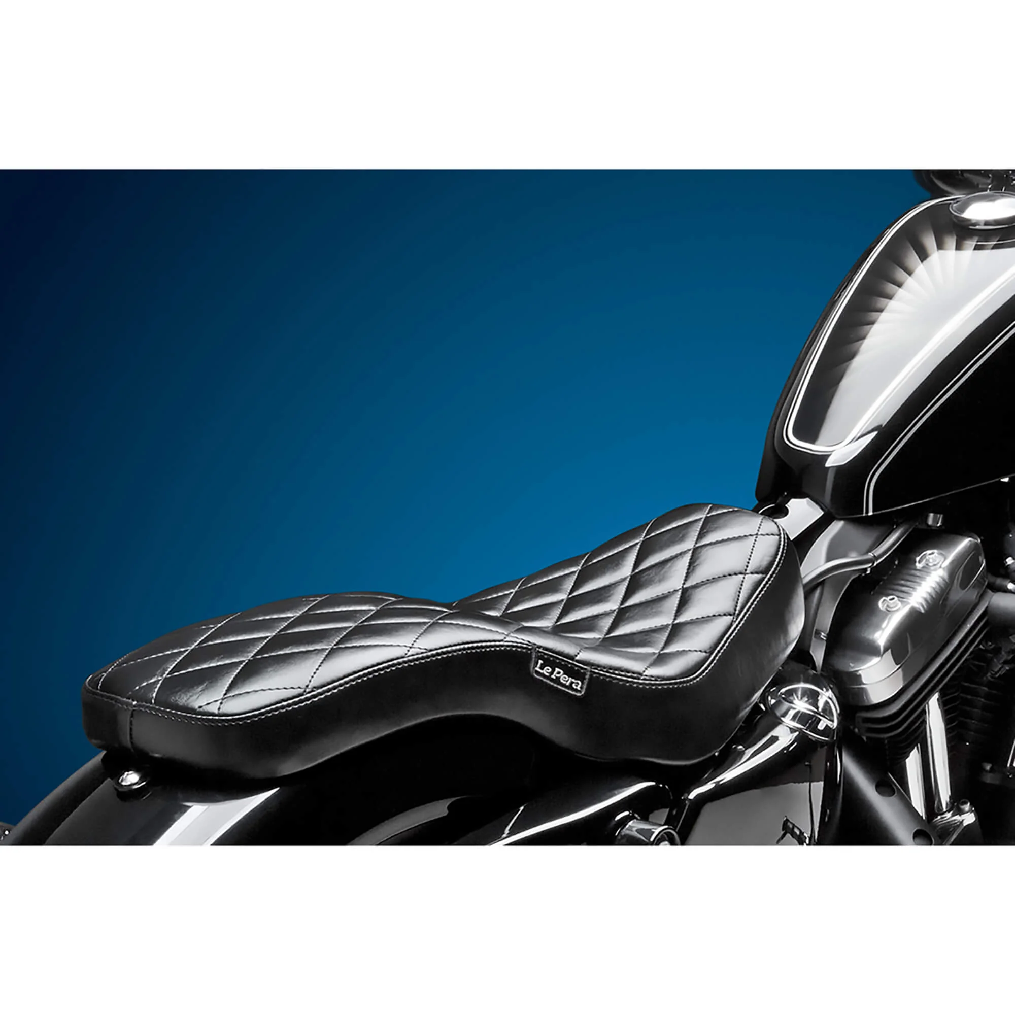 Cobra Full-Length Seat - Diamond - 2004-2023 Harley-Davidson Sportsters - Image 2