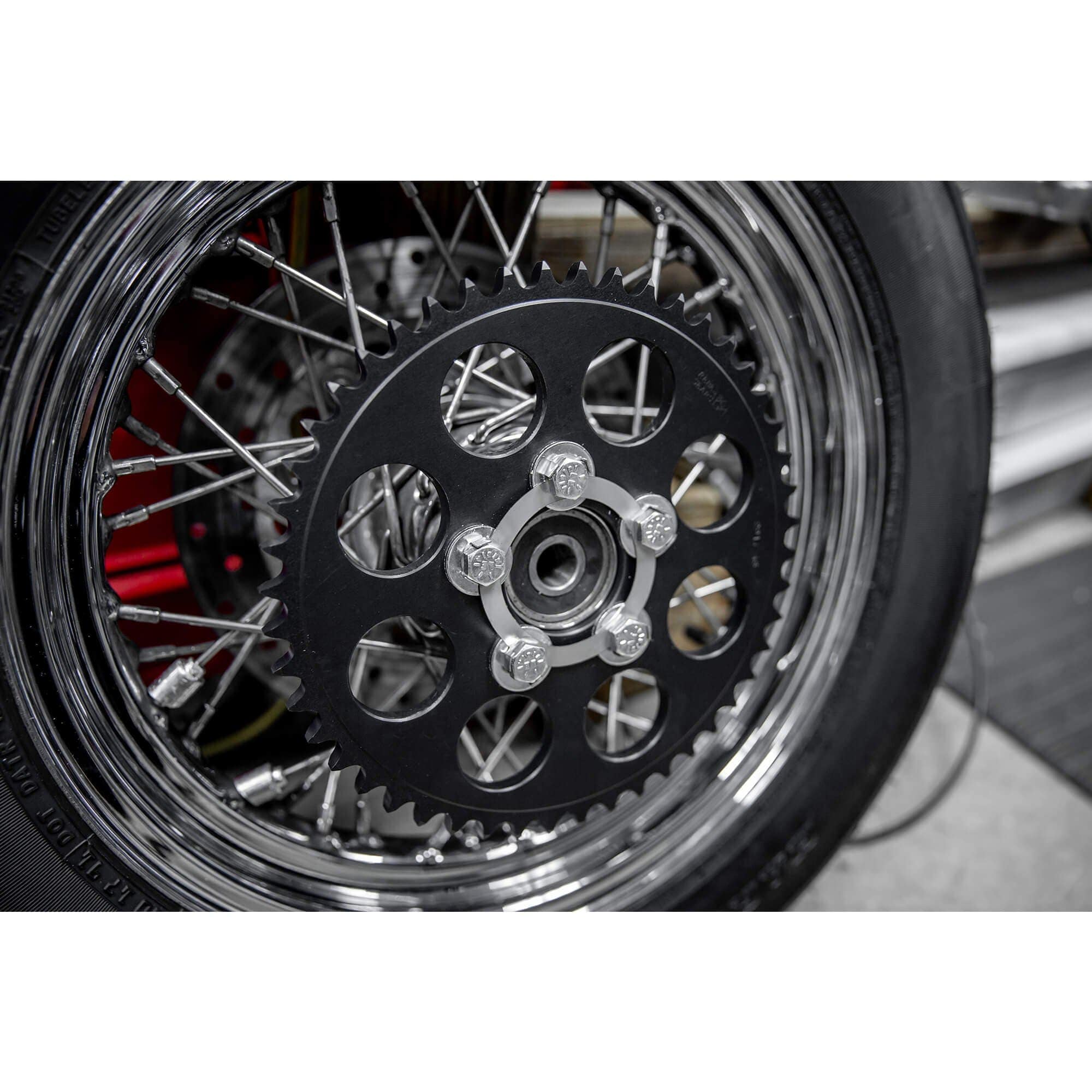 Locking Tab Washer for Harley-Davidson Rear Wheel Pulley / Sprocket - Tumbled Stainless - Image 7