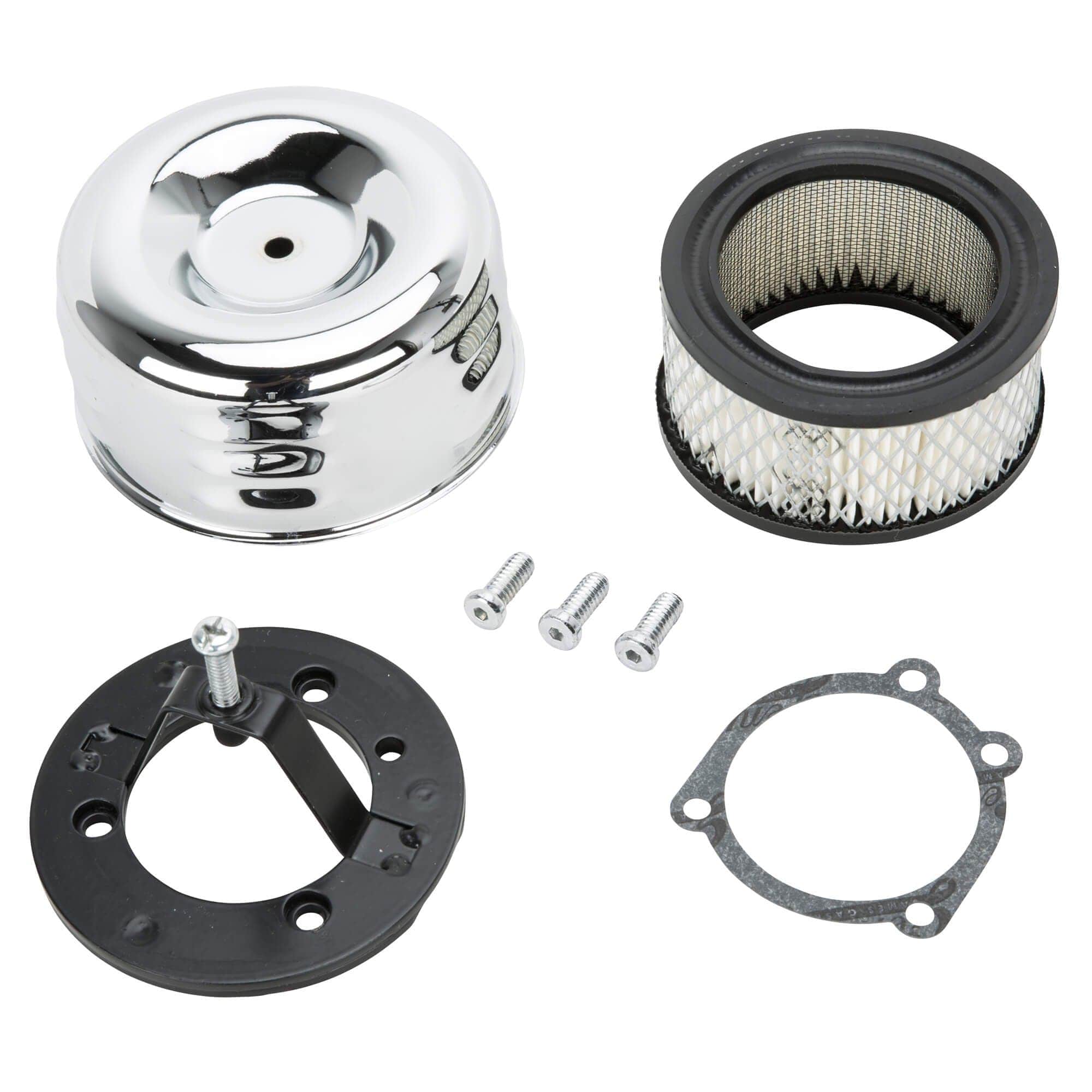 Louvered Air Cleaner for Harley CV / EFI 1991-2020 - Chrome
