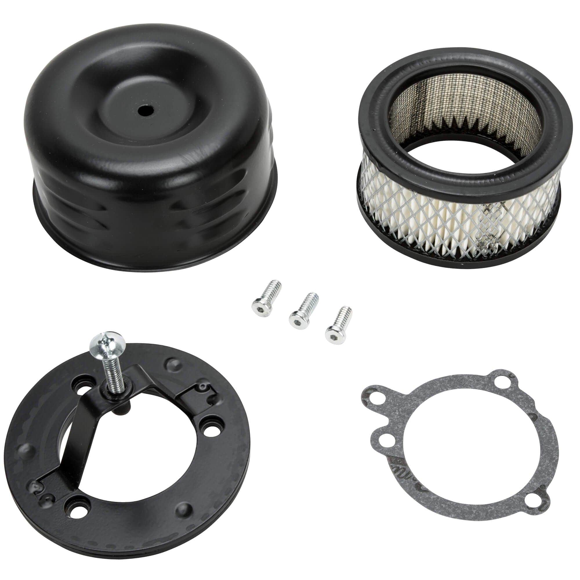 Louvered Air Cleaner for S&S Super E / G Carburetors - Black