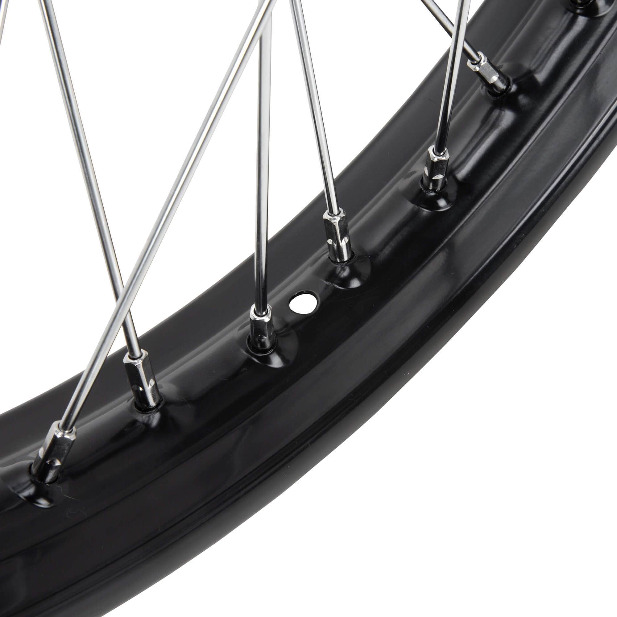 21" Front Ribbed Spool Wheel - 3/4" Bearings - Black - Image 6