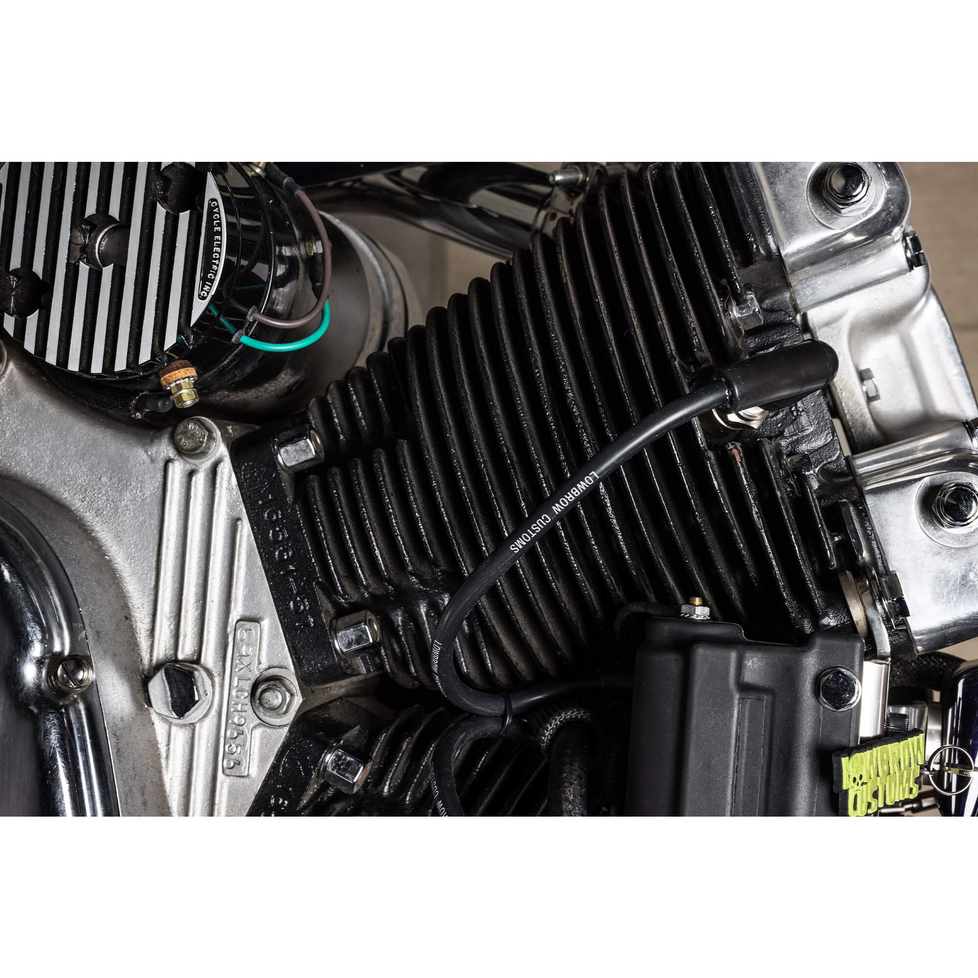 Lowbrow Customs Spark Plug Wire Set 1982-1994 Harley FXR and Gasbox Ironhead & Big Twin Top Motor Mounts - Image 11