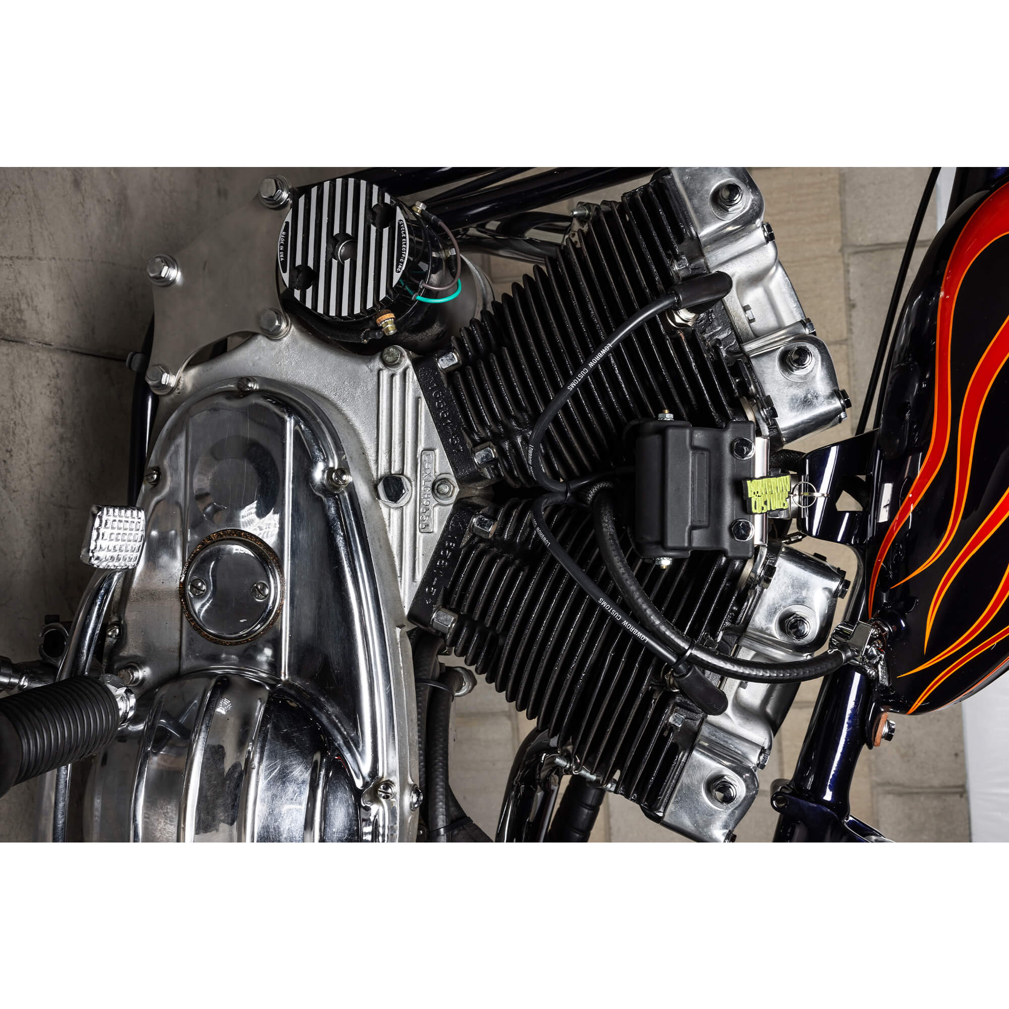 Lowbrow Customs Spark Plug Wire Set 1982-1994 Harley FXR and Gasbox Ironhead & Big Twin Top Motor Mounts - Image 8