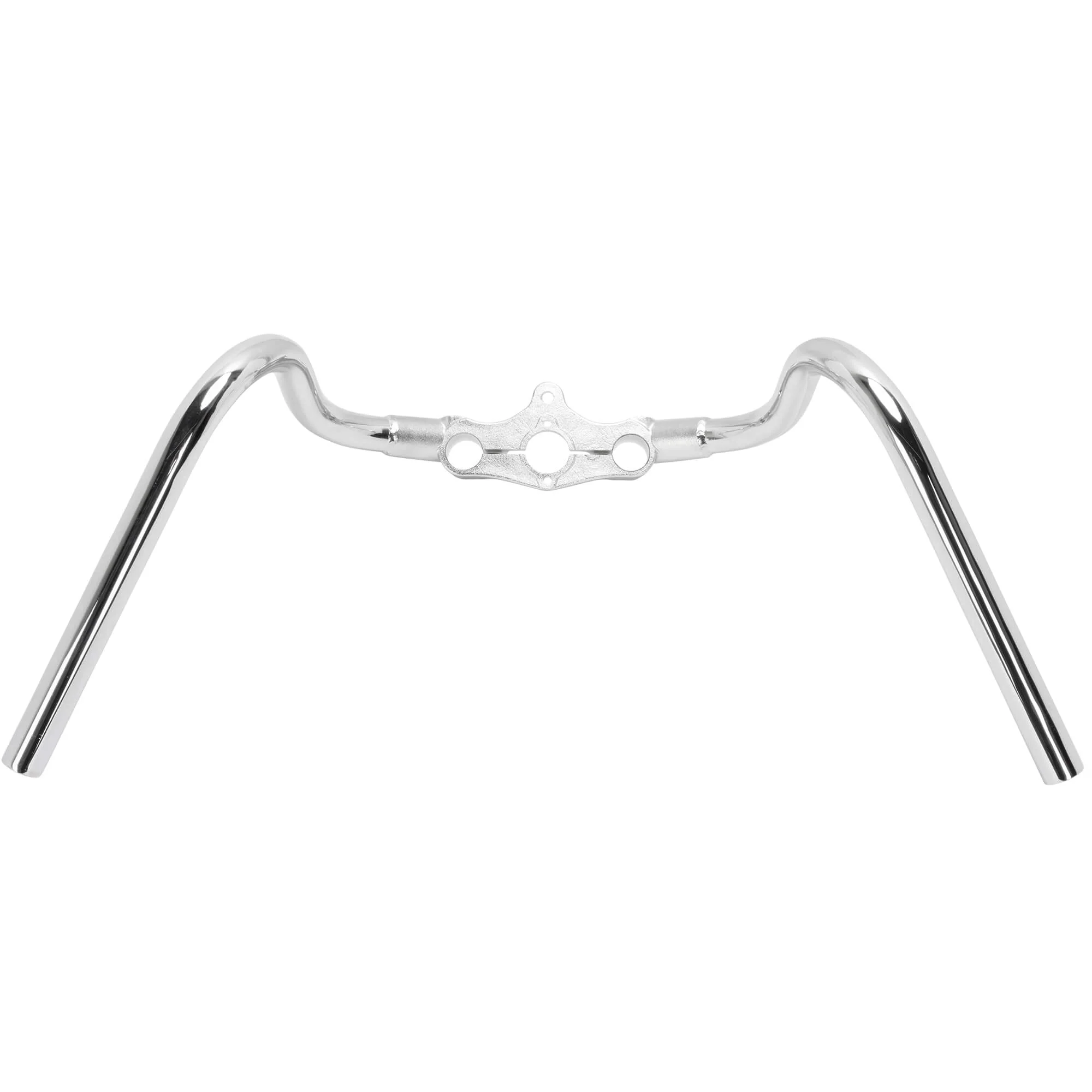 Lowbrow Customs Springer Buckhorn Handlebars - 1 inch - Chrome