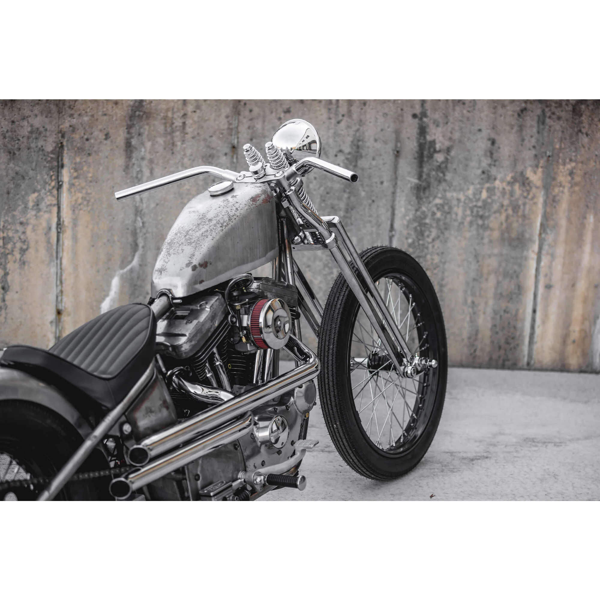 Lowbrow Customs Springer Lil Speedies Handlebars - 1 inch - Chrome - Image 16
