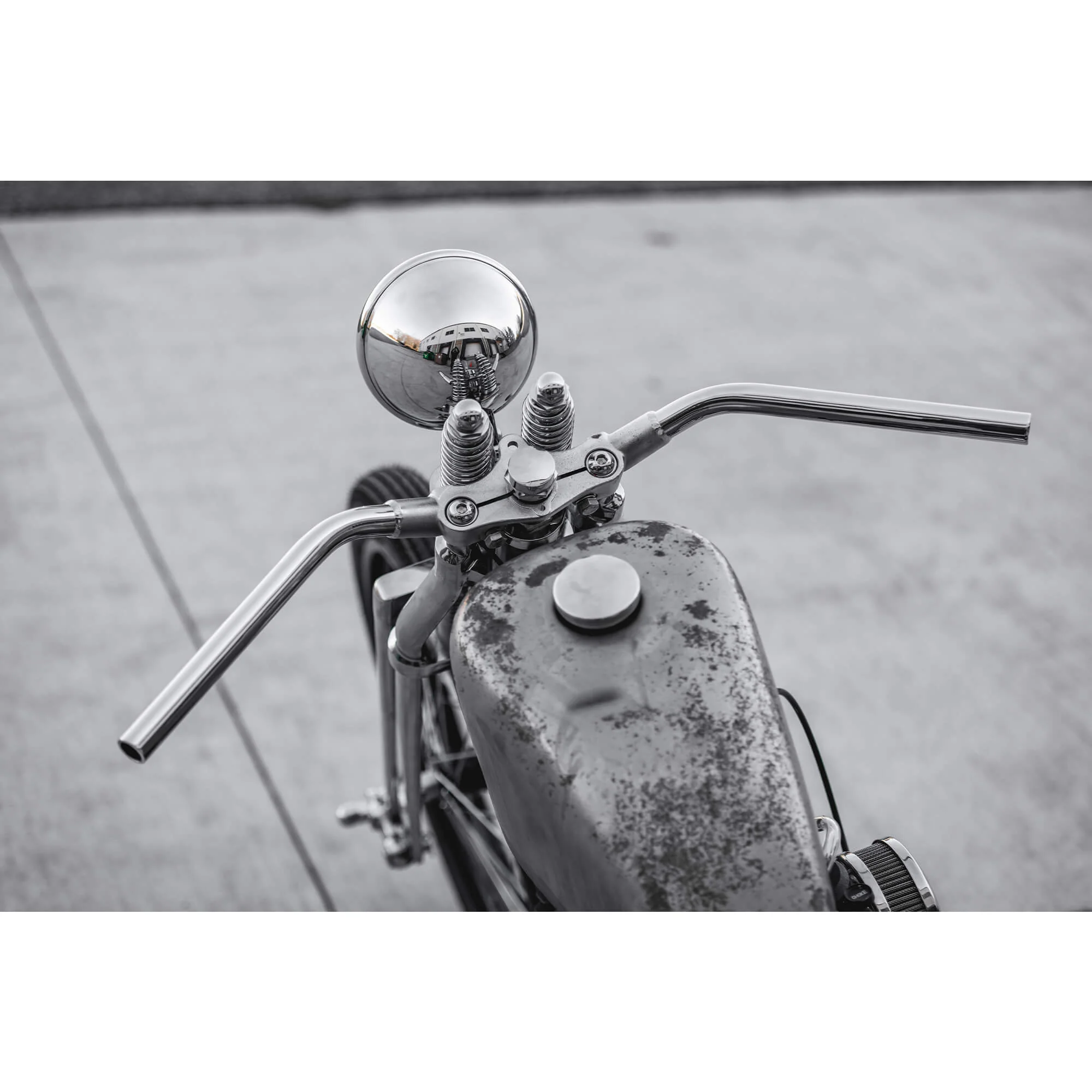 Lowbrow Customs Springer Lil Speedies Handlebars - 1 inch - Chrome - Image 17