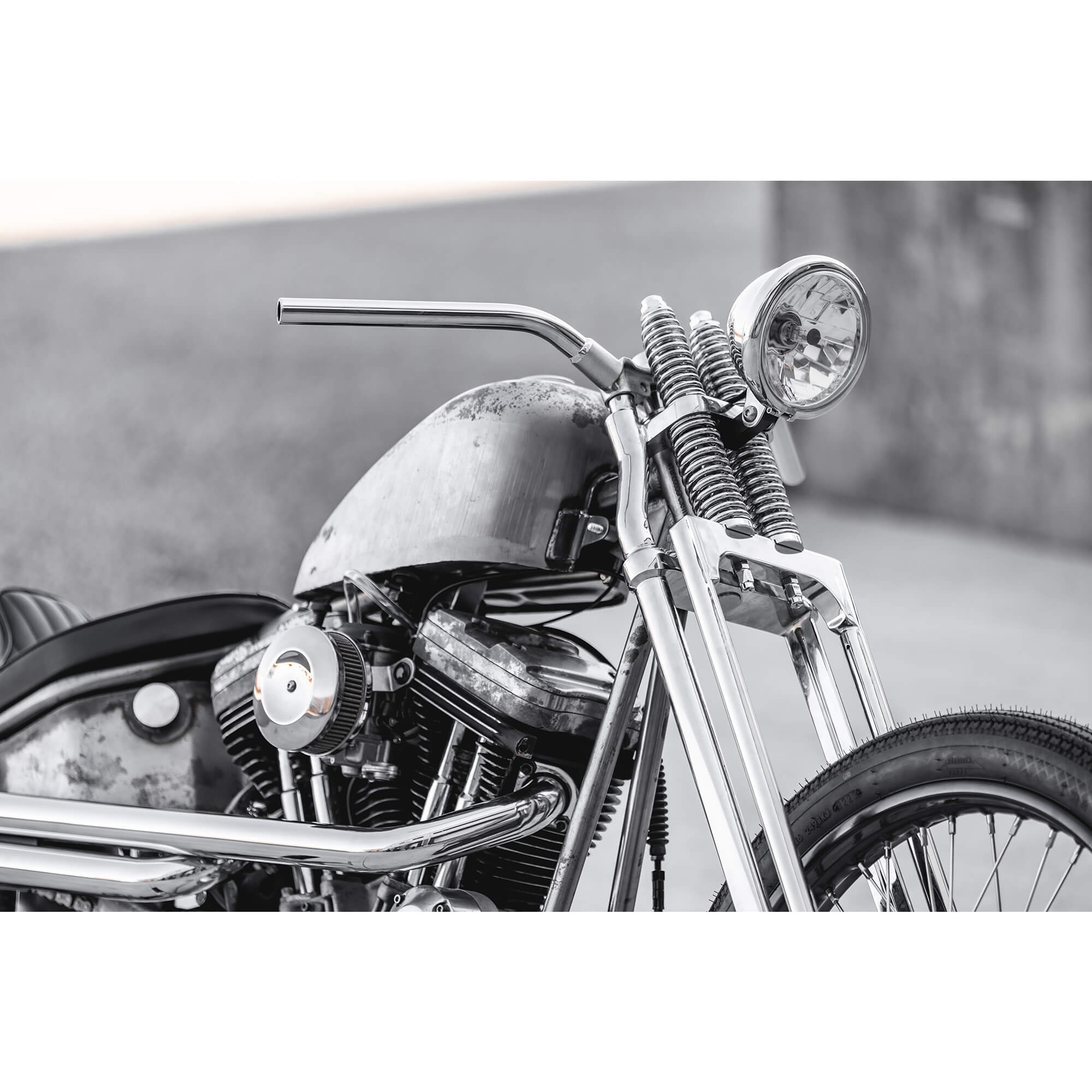 Lowbrow Customs Springer Lil Speedies Handlebars - 1 inch - Chrome - Image 6