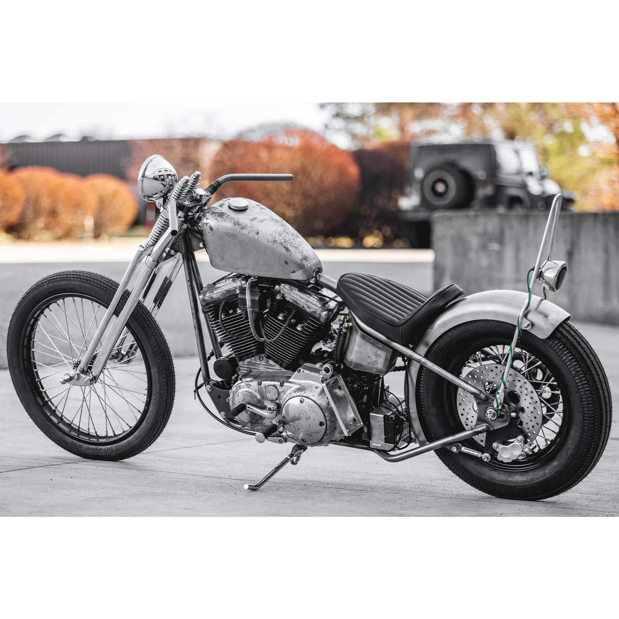 Lowbrow Customs Springer Lil Speedies Handlebars - 1 inch - Raw - Image 15