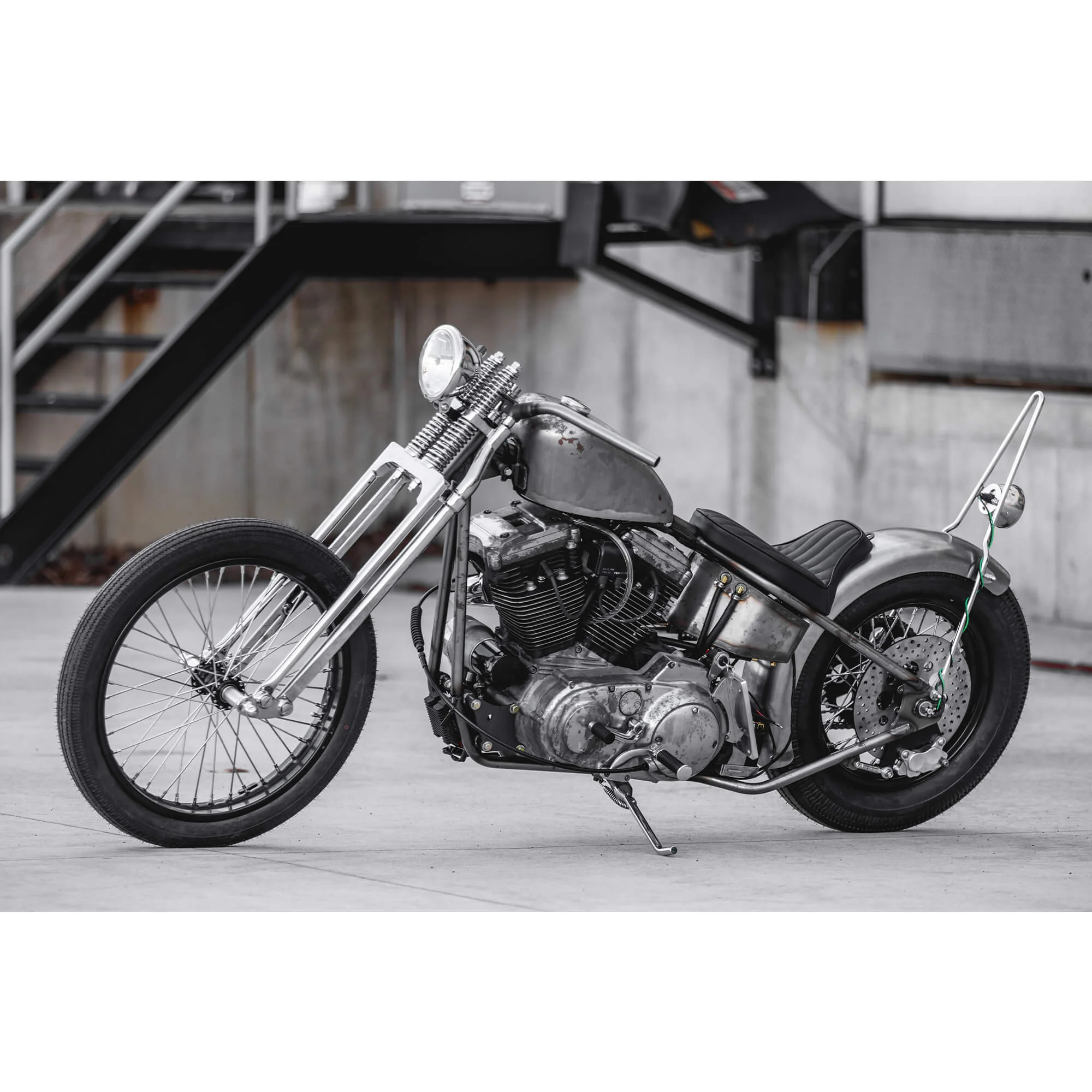 Lowbrow Customs Springer Lil Speedies Handlebars - 1 inch - Raw - Image 17