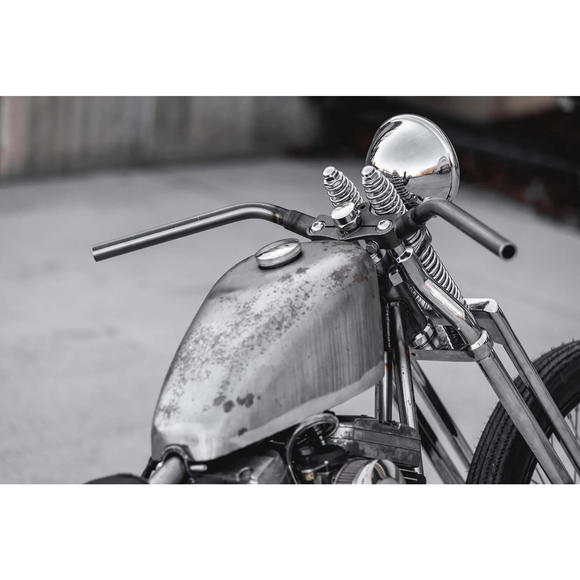 Lowbrow Customs Springer Lil Speedies Handlebars - 1 inch - Raw - Image 18