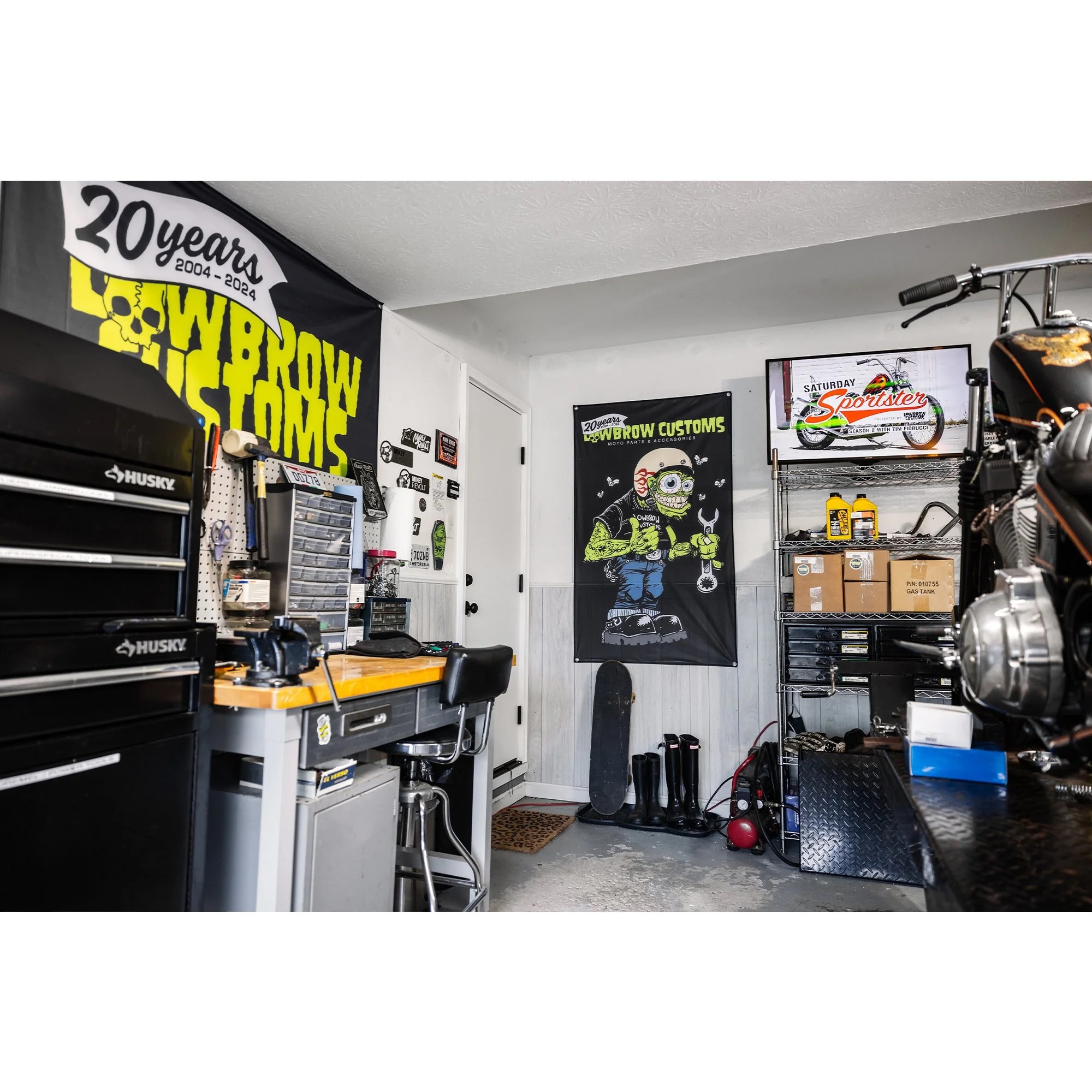 Lowbrow Customs Weirdo 20th Anniversary Flag - Image 11