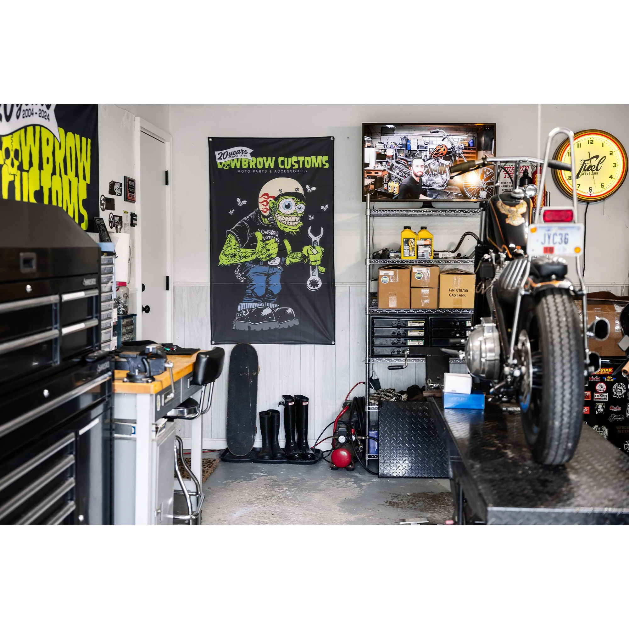 Lowbrow Customs Weirdo 20th Anniversary Flag - Image 6