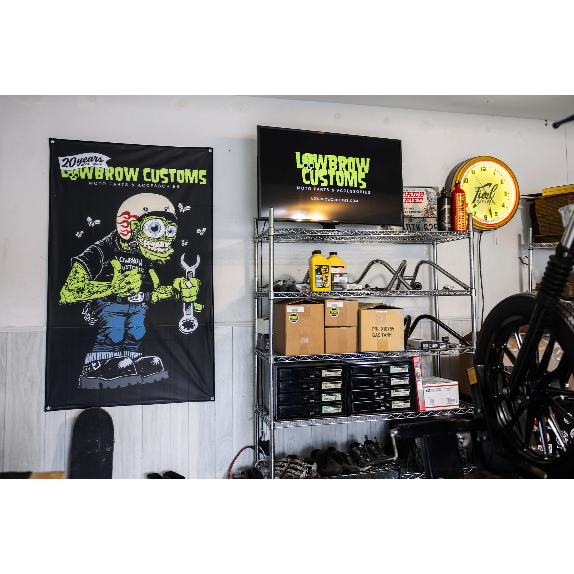 Lowbrow Customs Weirdo 20th Anniversary Flag - Image 9