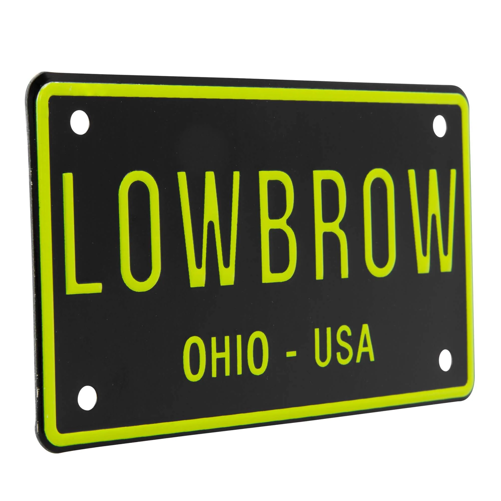 LOWBROW Stamped Aluminum Bicycle License Plate - Image 2