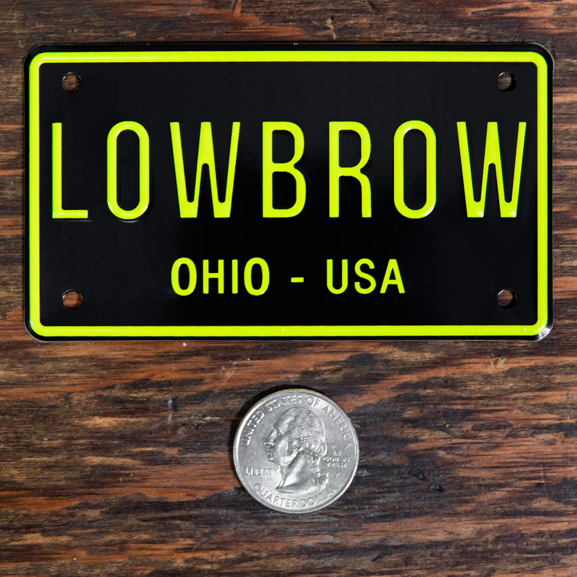 LOWBROW Stamped Aluminum Bicycle License Plate - Image 5