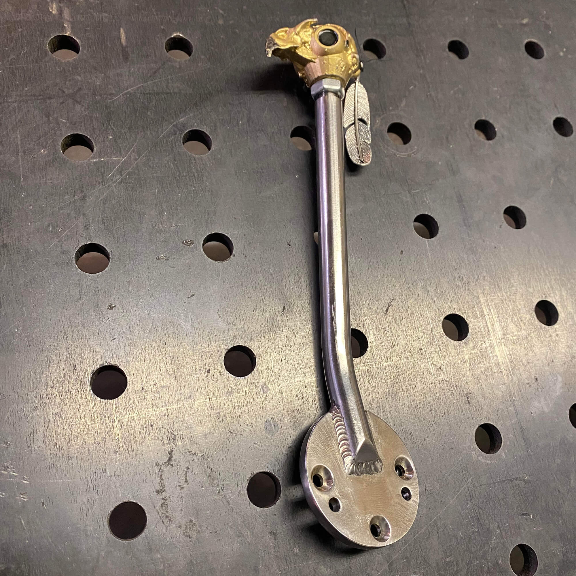 Big Twin Fabricator Shifter Plate - Stainless Steel - Image 3