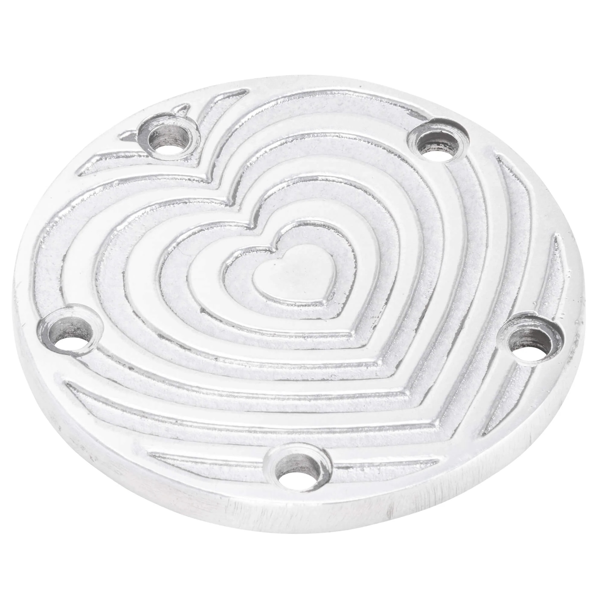 Heart Cast Aluminum Points Cover - Twin Cam - Image 2