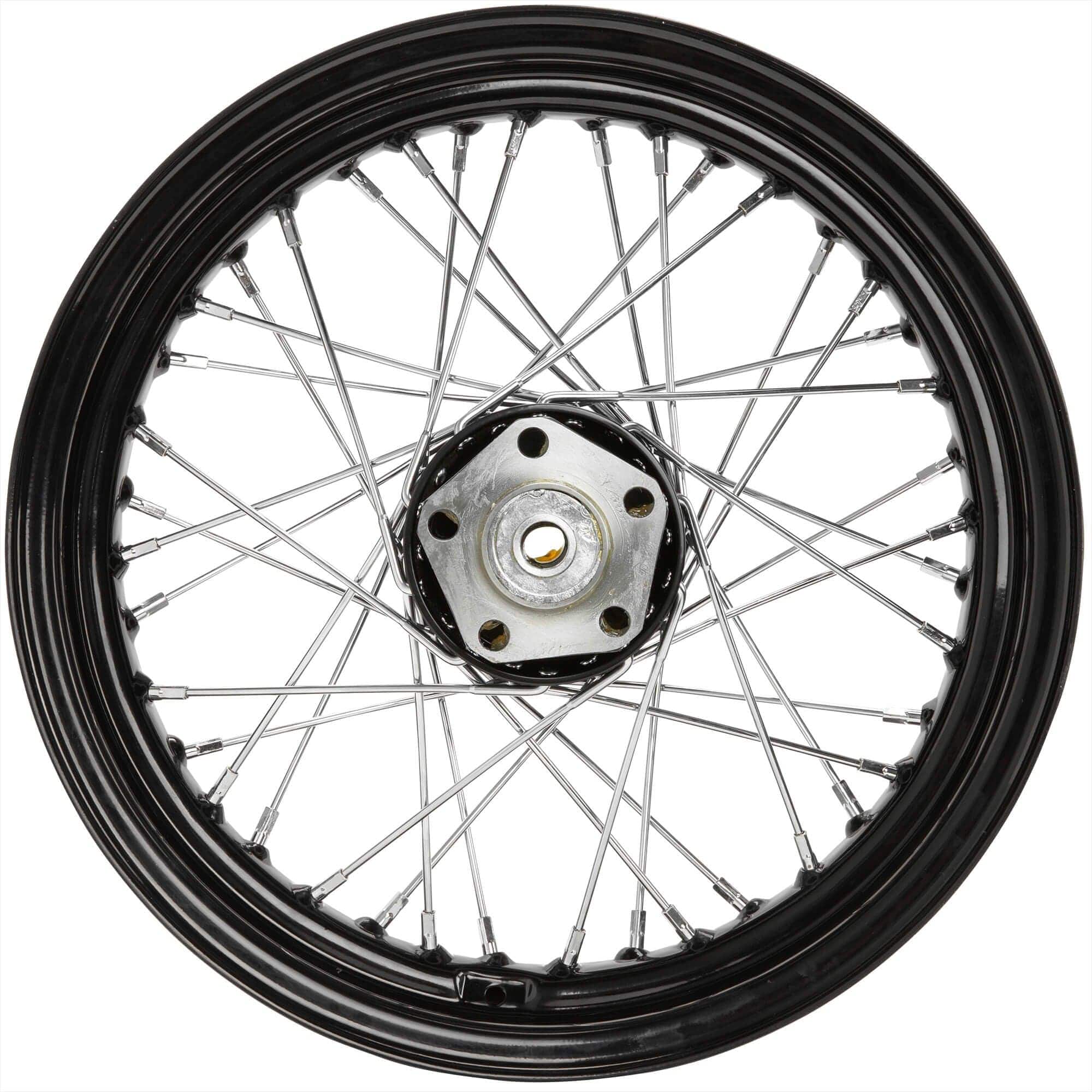 16" x 3.00" Black Wheel for 1973-1984 Harley Big Twin - Front or Rear - Dual Flange - Image 4