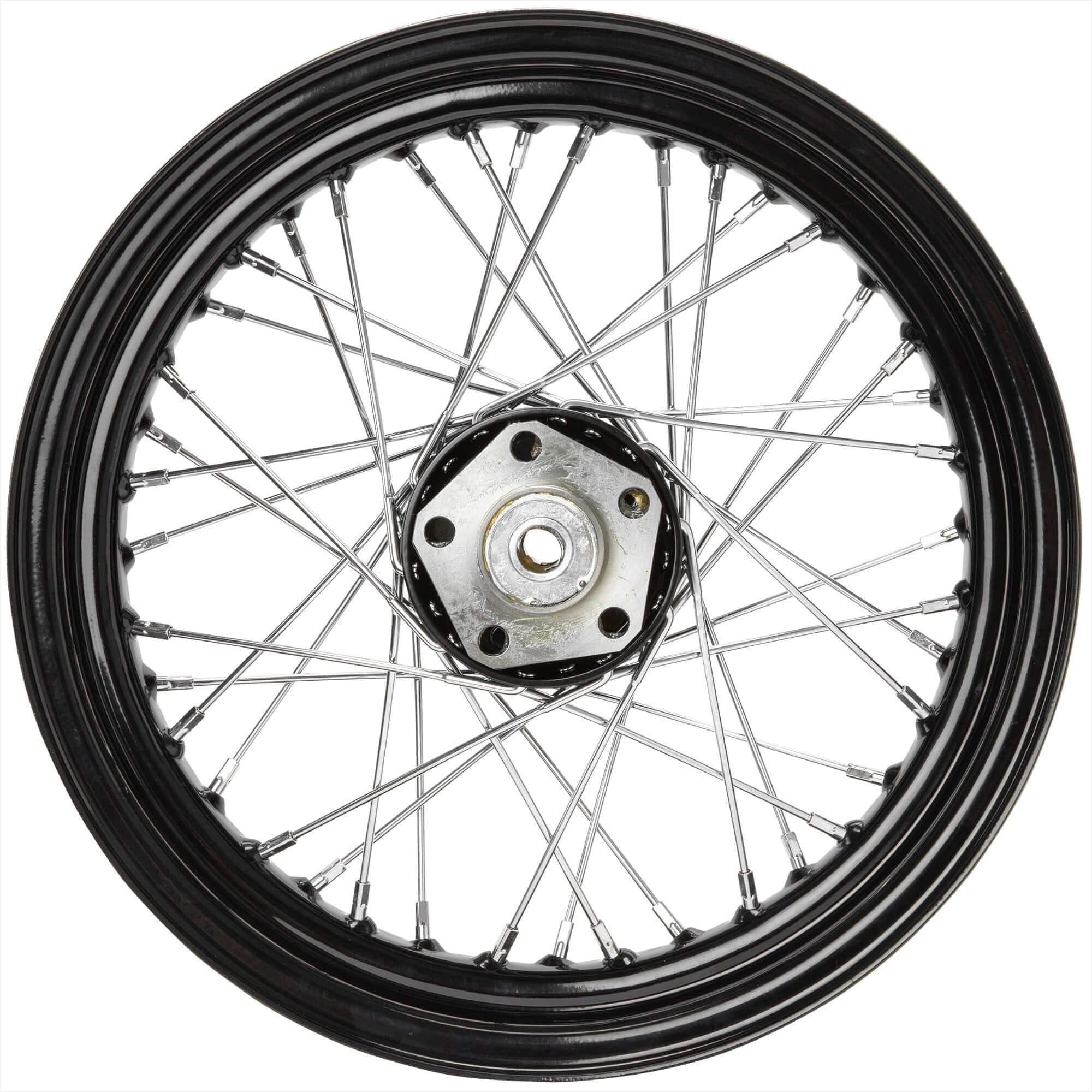 16" x 3.00" Black Wheel for 1973-1984 Harley Big Twin - Front or Rear - Dual Flange - Image 7