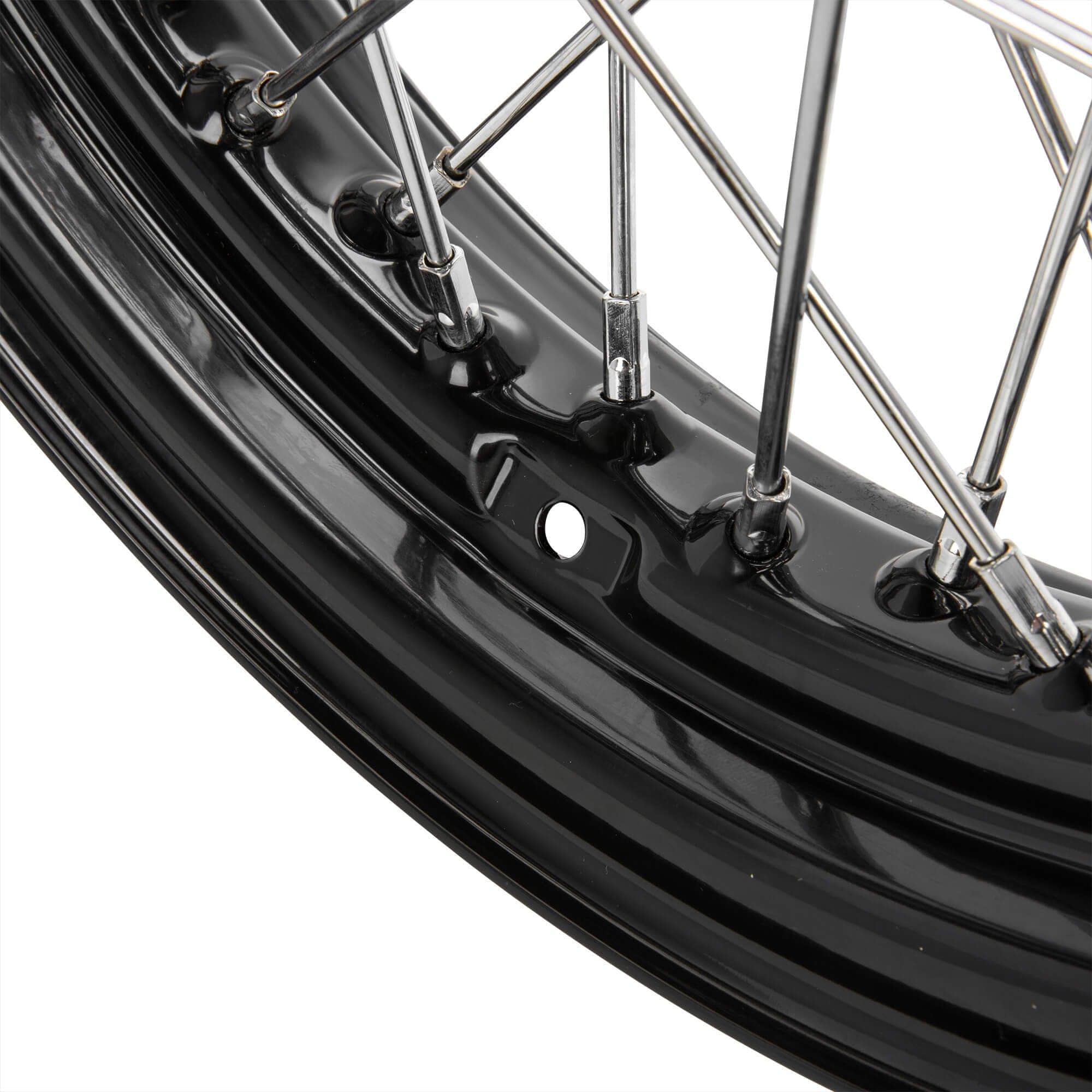 16 x 3.00 Black Complete Rear Wheel fits all Harley-Davidson 1979-1999 - Image 2