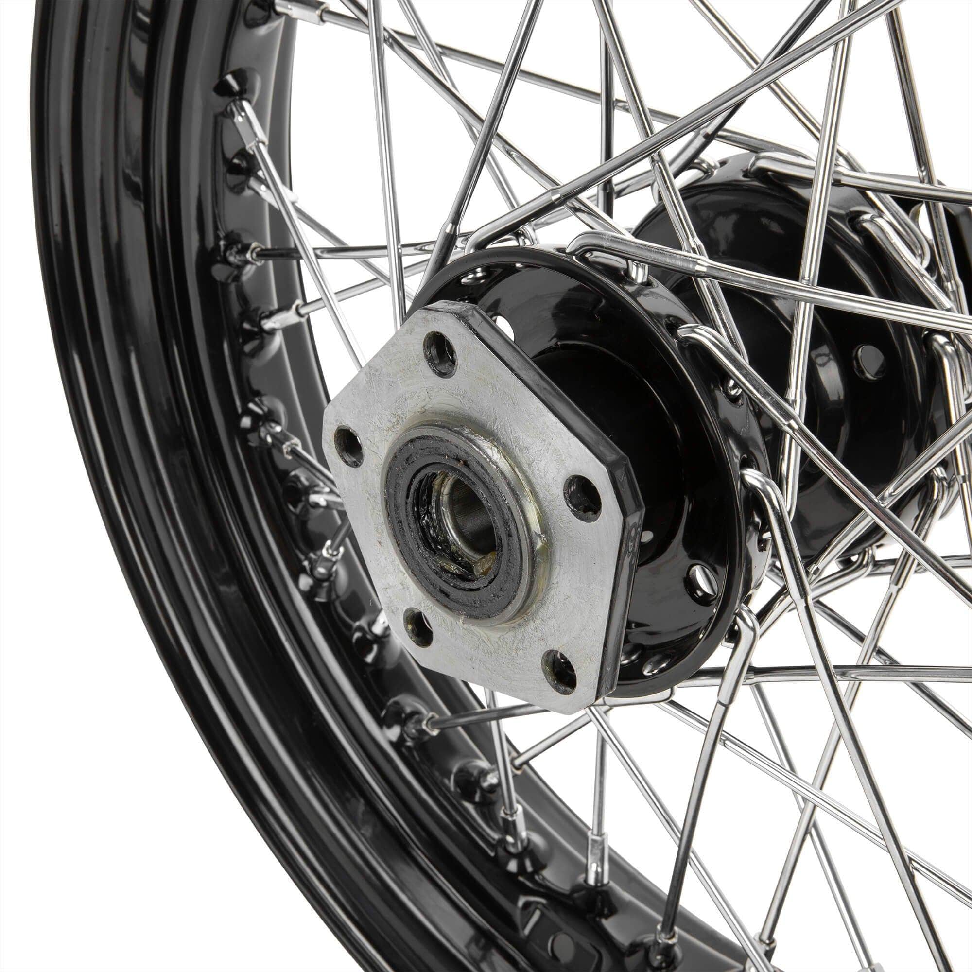 16 x 3.00 Black Complete Rear Wheel fits all Harley-Davidson 1979-1999 - Image 3
