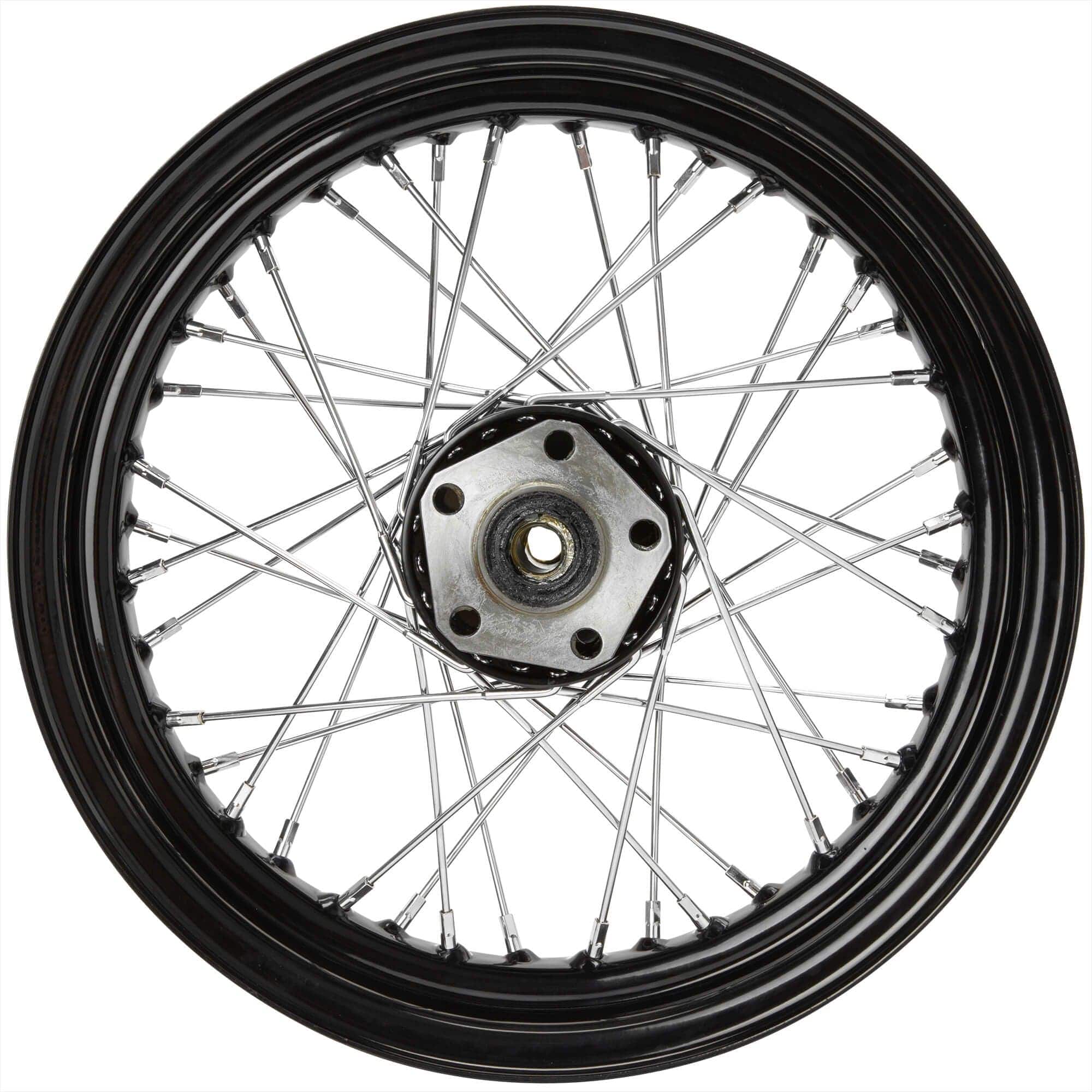 16 x 3.00 Black Complete Rear Wheel fits all Harley-Davidson 1979-1999 - Image 7