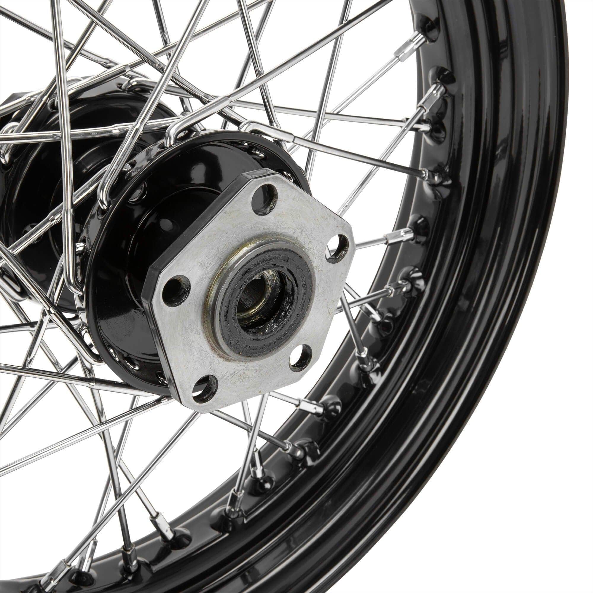 16 x 3.00 Black Complete Rear Wheel fits all Harley-Davidson 1979-1999 - Image 8