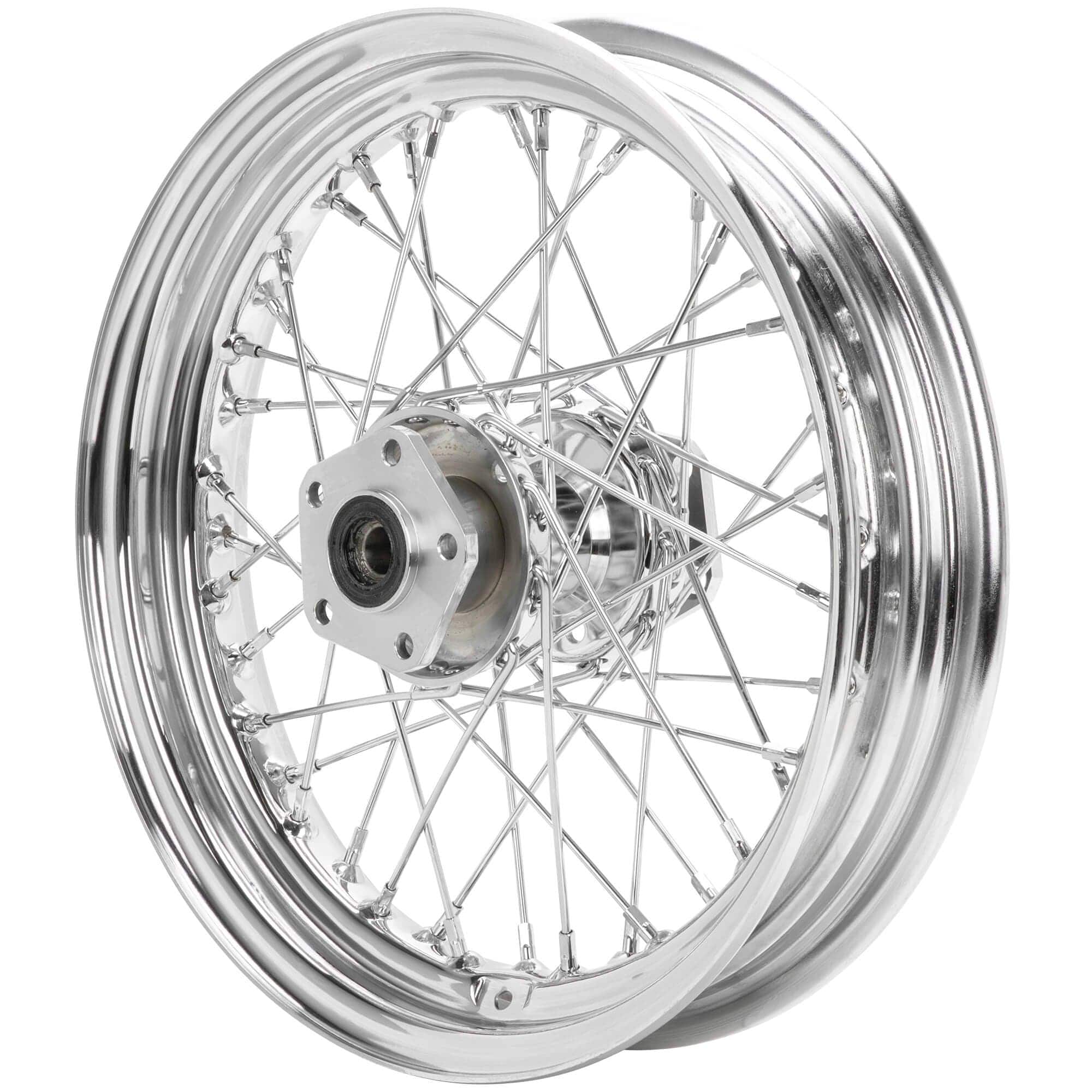 16 x 3.00 Chrome Complete Rear Wheel fits all Harley-Davidson 1979-1999