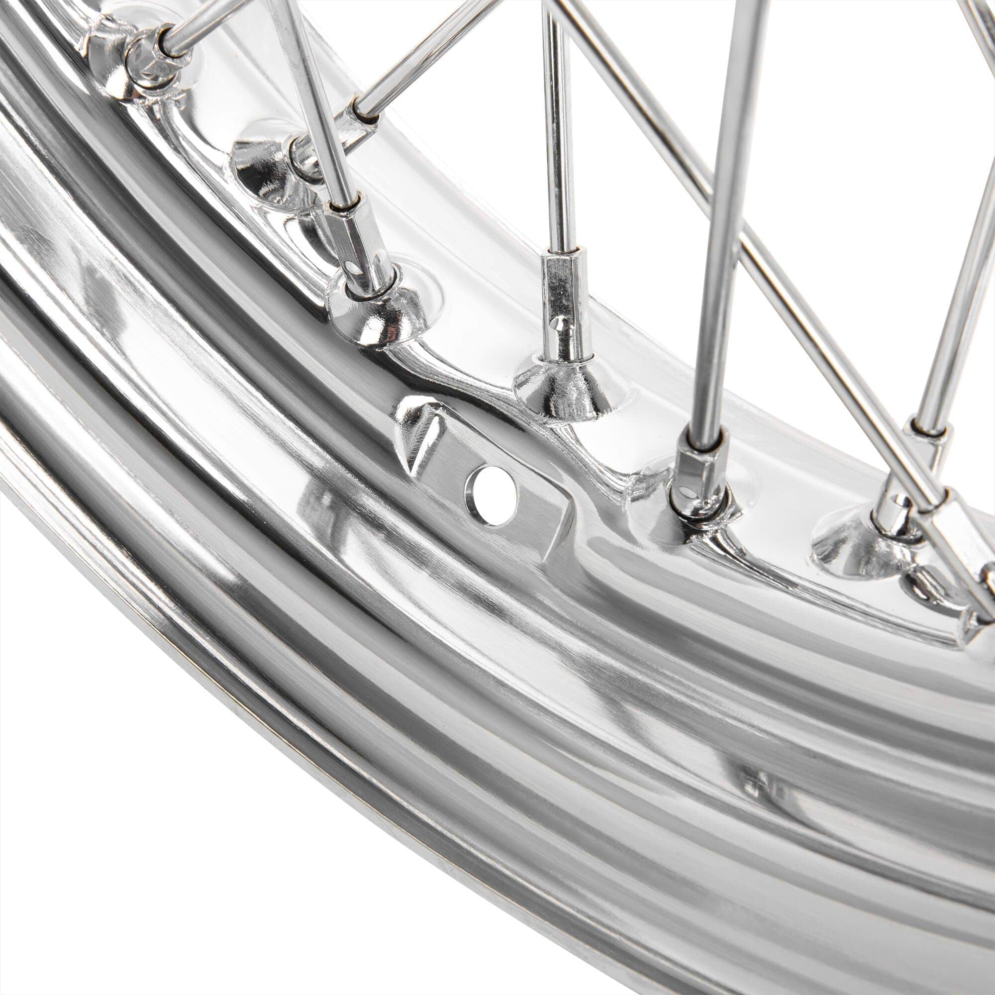 16 x 3.00 Chrome Complete Rear Wheel fits all Harley-Davidson 1979-1999 - Image 2