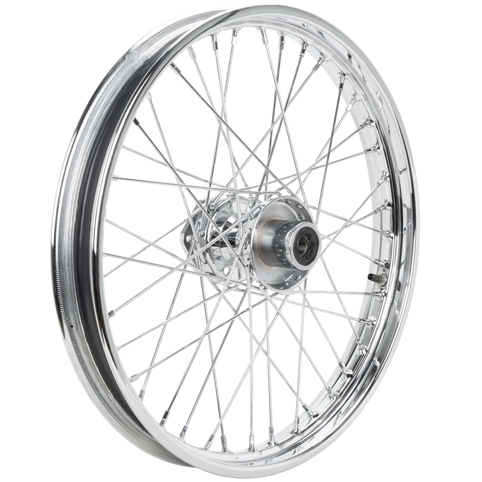 21 x 2.15 Chrome Complete Front Single Flange Wheel Harley-Davidson FXST FXDWG 1984-1999 - Image 3