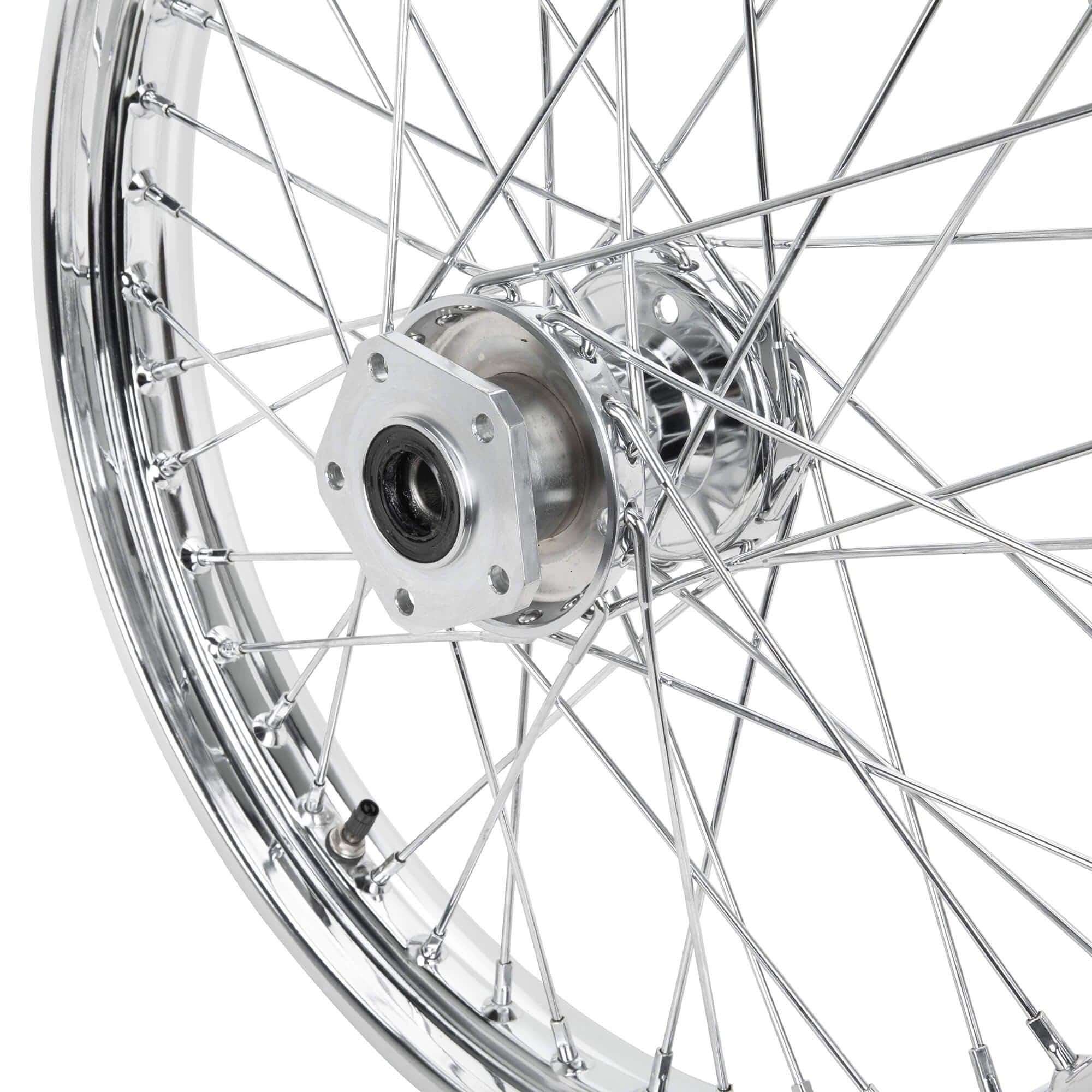 21 x 2.15 Chrome Complete Front Single Flange Wheel Harley-Davidson FXST FXDWG 1984-1999 - Image 5