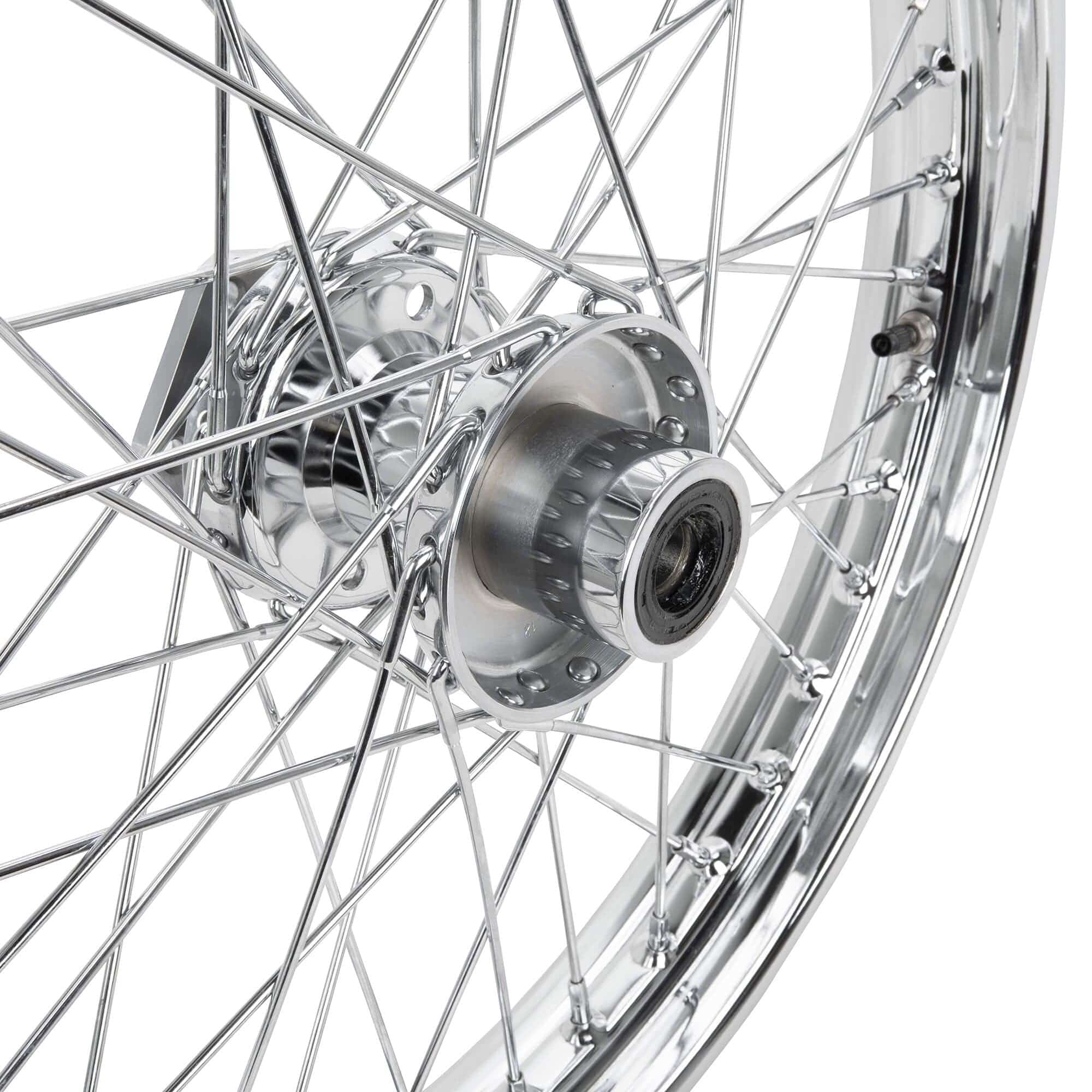 21 x 2.15 Chrome Complete Front Single Flange Wheel Harley-Davidson FXST FXDWG 1984-1999 - Image 6
