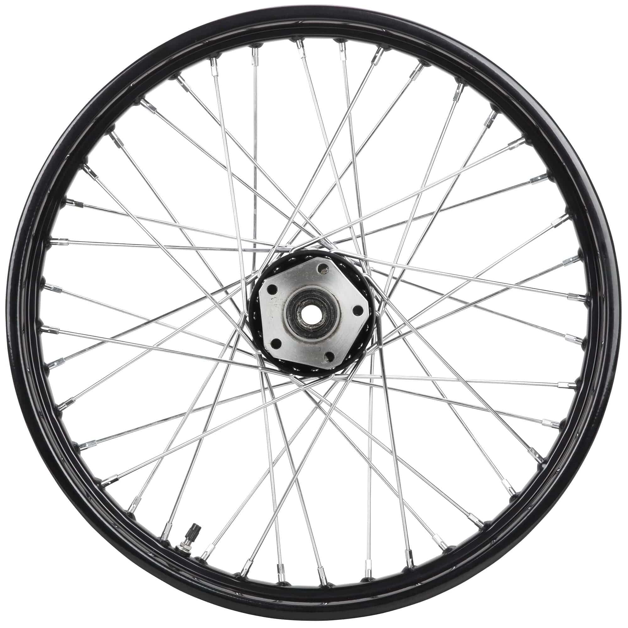 21 x 2.15 Black Complete Front Single Flange Wheel Harley-Davidson FXST FXDWG 1984-1999 - Image 2