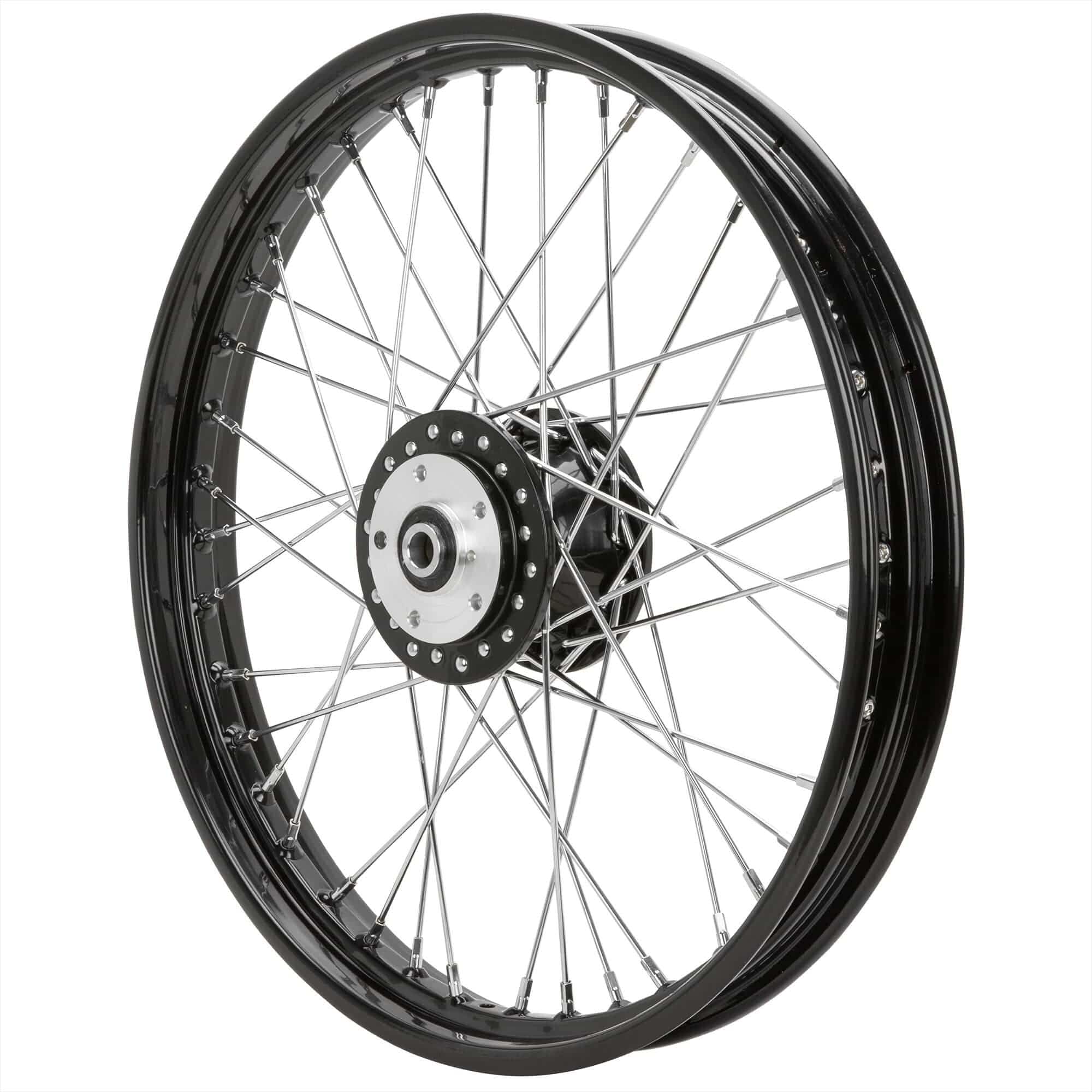 21 x 2.15 Black Complete Front Wheel fits Harley-Davidson Sportster XL & FX 1984-1999