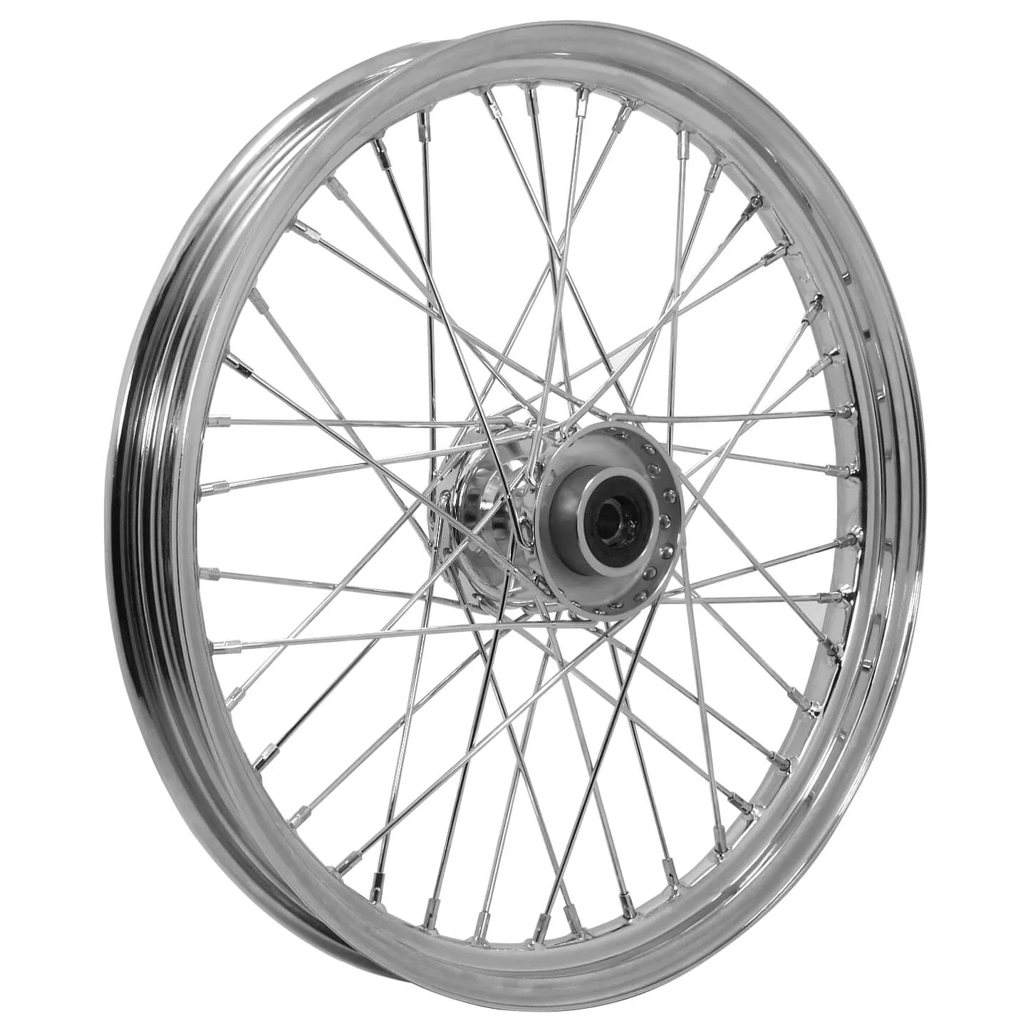 21 x 2.15 Chrome Antique Style Front Spool Wheel