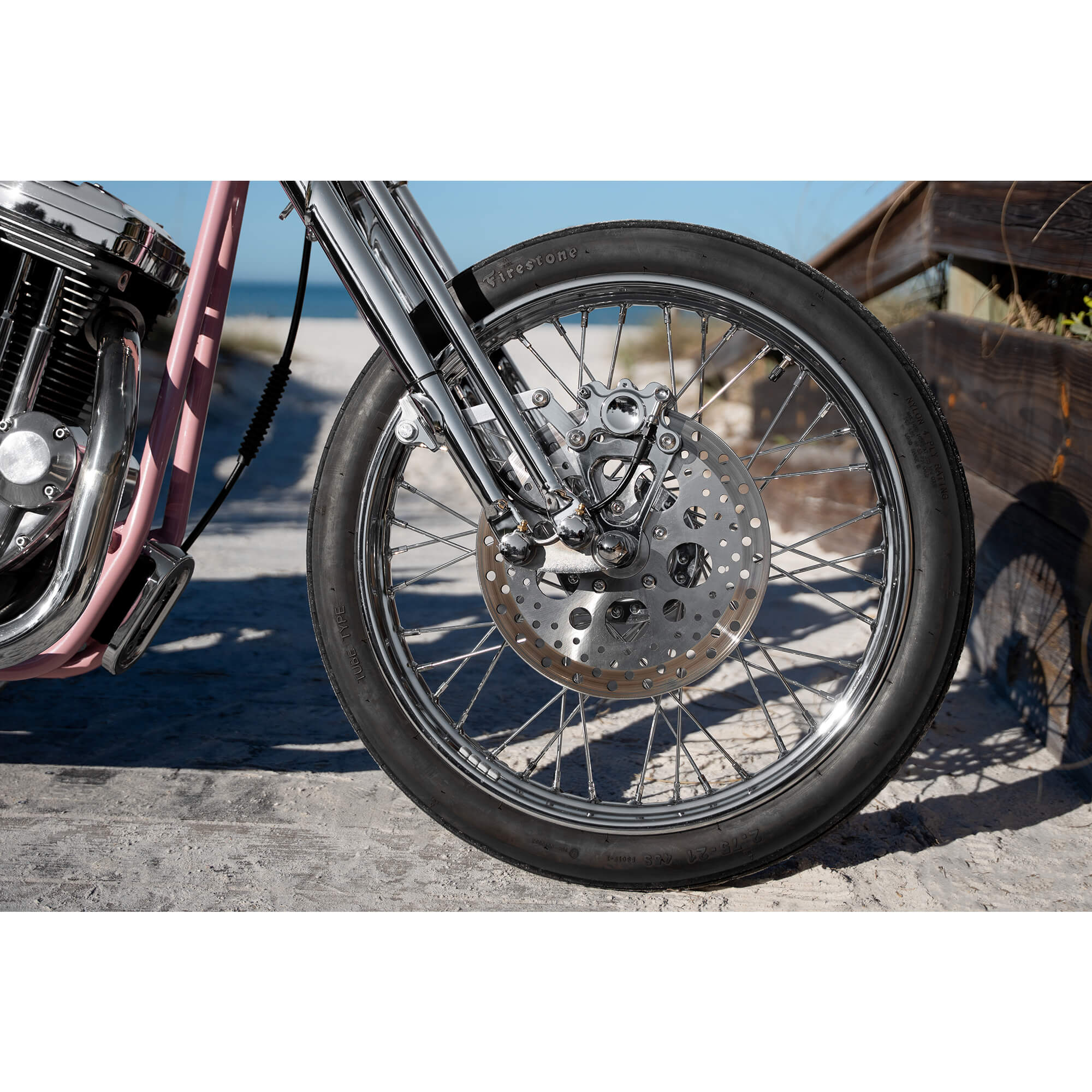 Front Caliper Bracket for Springer Models - Chrome - Image 5