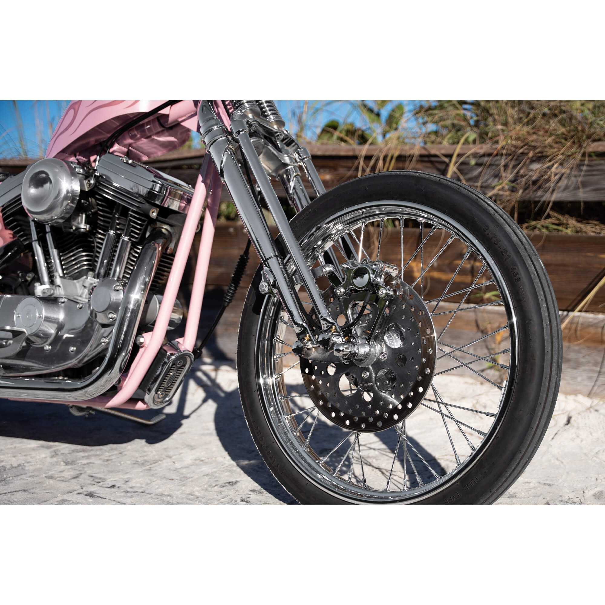 Front Caliper Bracket for Springer Models - Chrome - Image 7