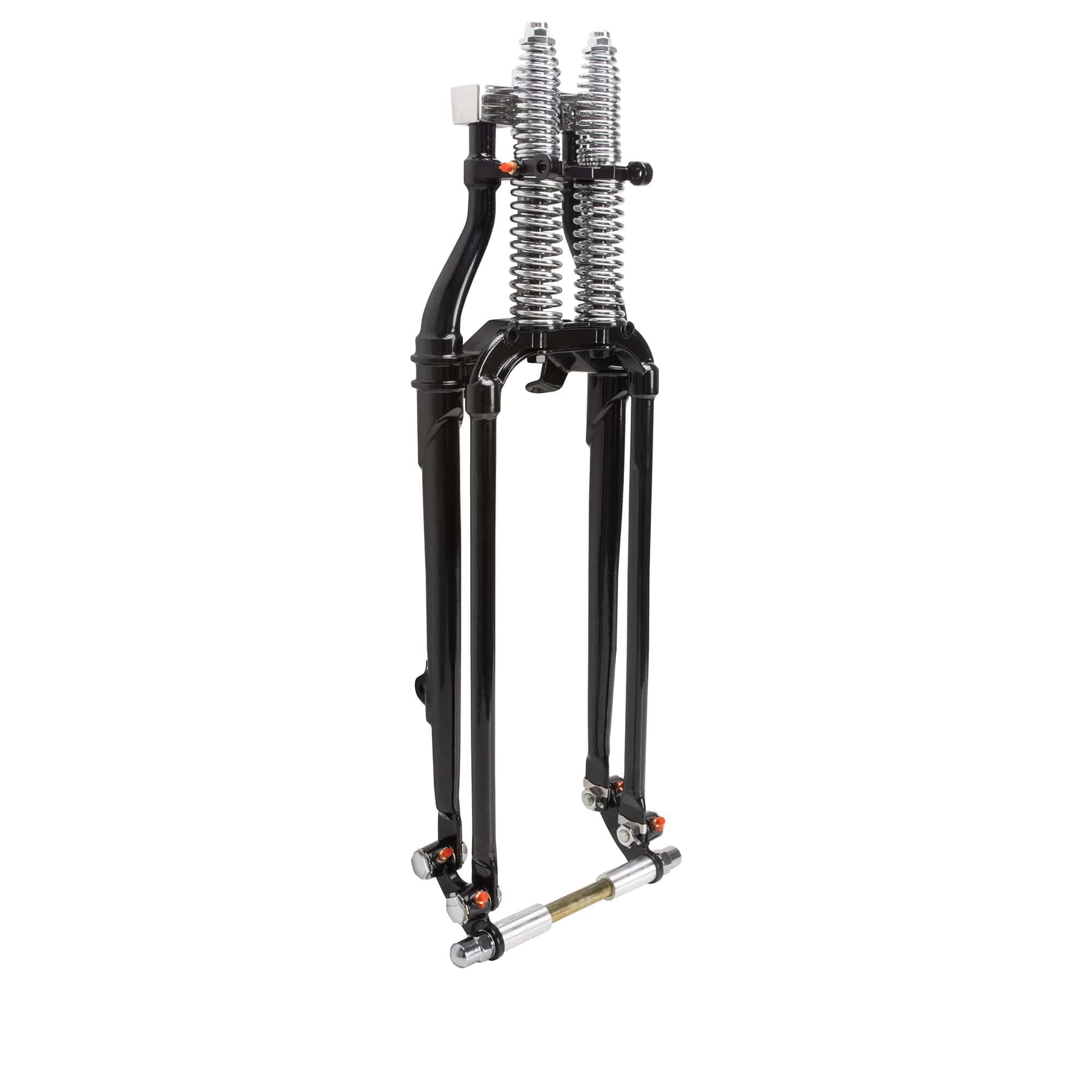 Hardbody Antique Style Springer Front End - 2 inch Over Length - Black