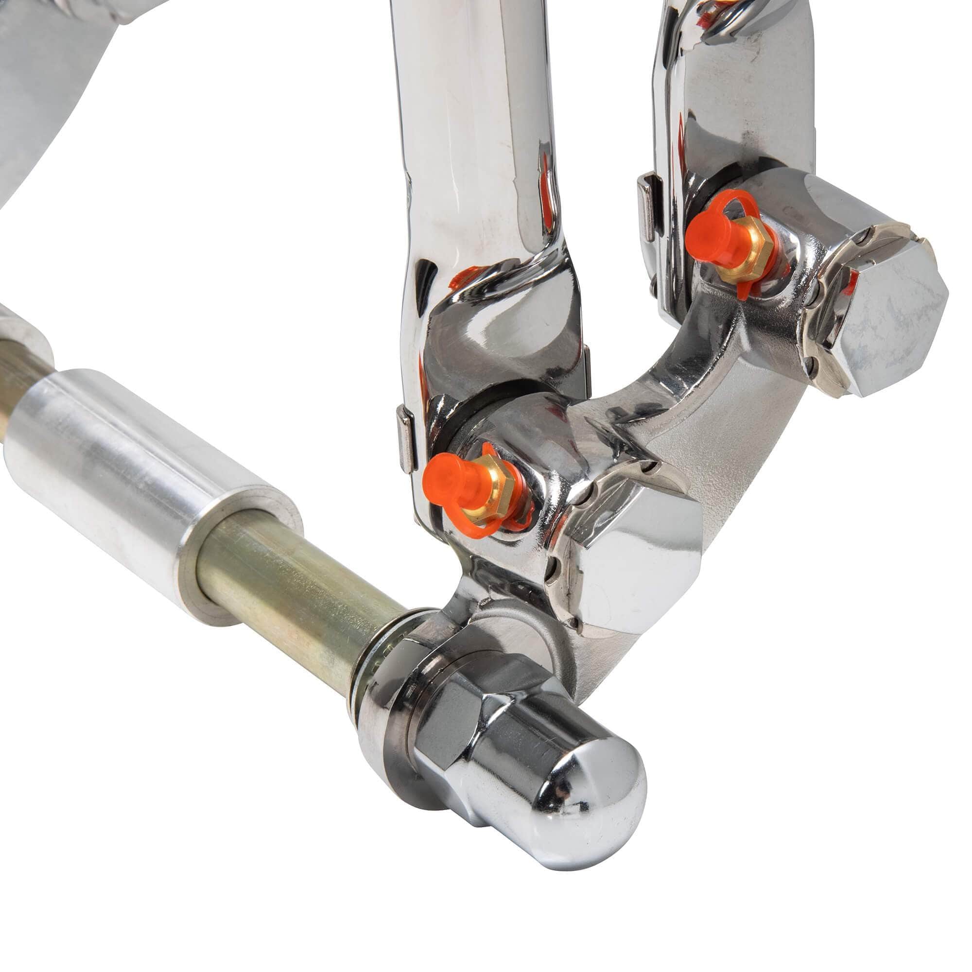 Hardbody Antique Style Springer Front End - 2 inch Over Length - Chrome - Image 11
