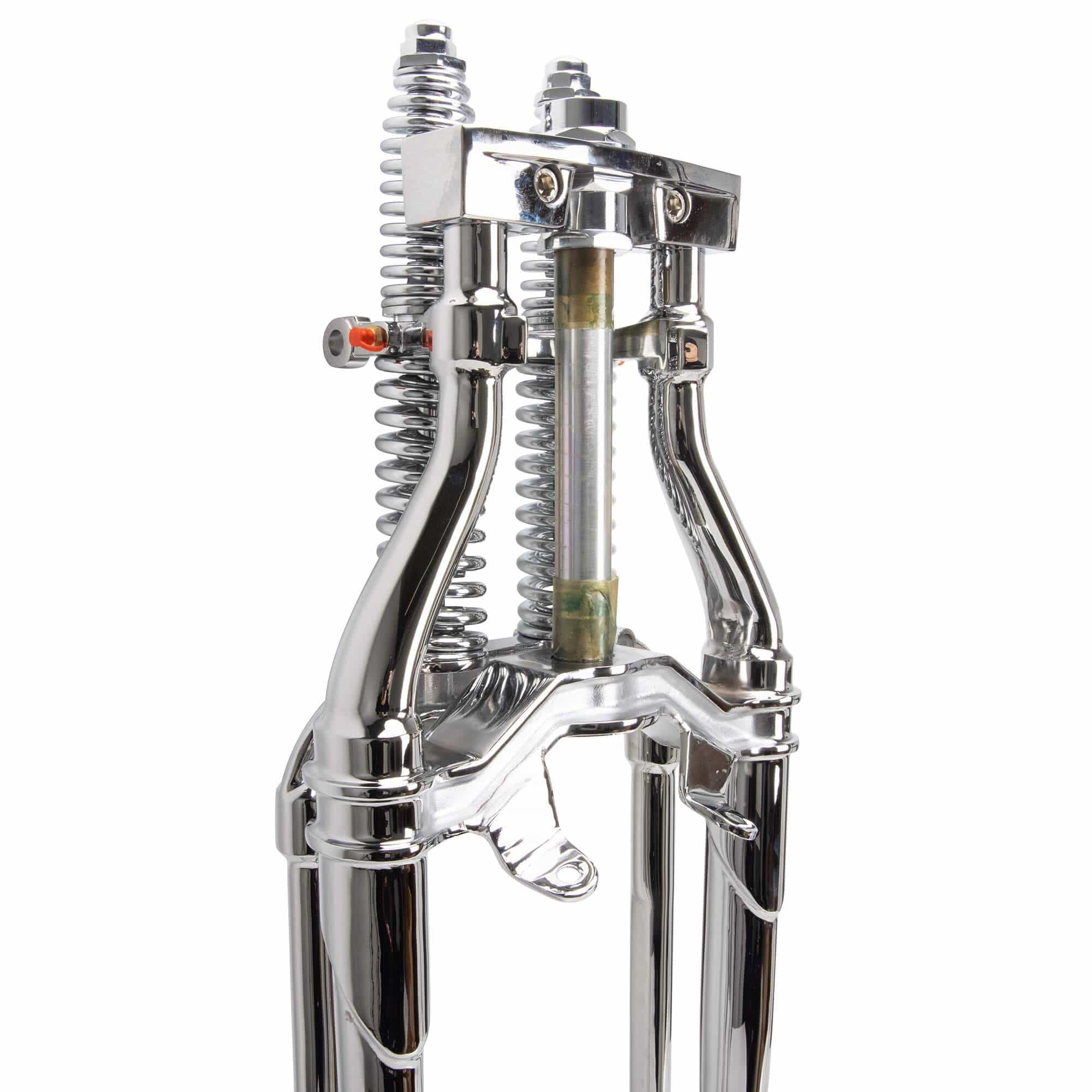 Hardbody Antique Style Springer Front End - 2 inch Over Length - Chrome - Image 14