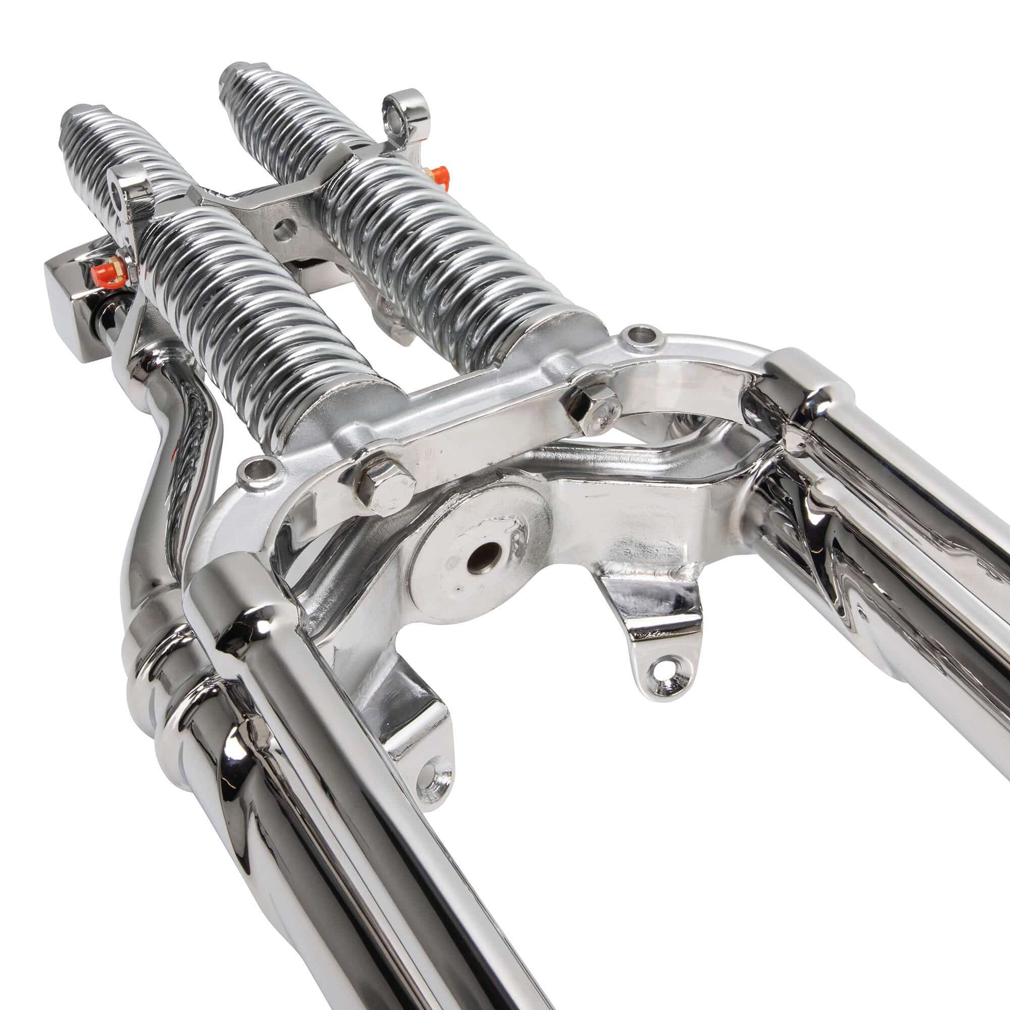 Hardbody Antique Style Springer Front End - 2 inch Over Length - Chrome - Image 17